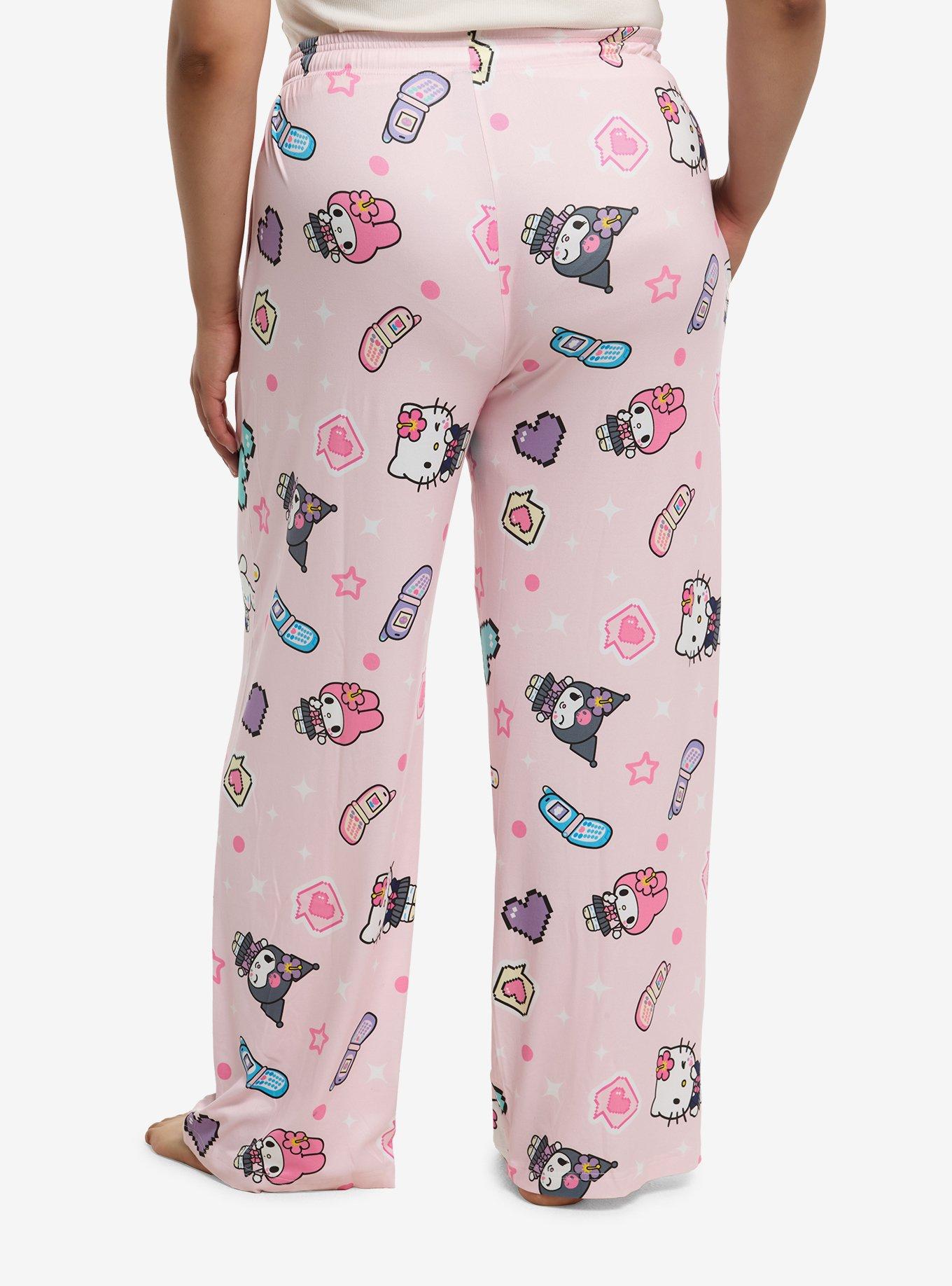 Hello Kitty And Friends Kogyaru Girls Pajama Pants Plus Size, , hi-res