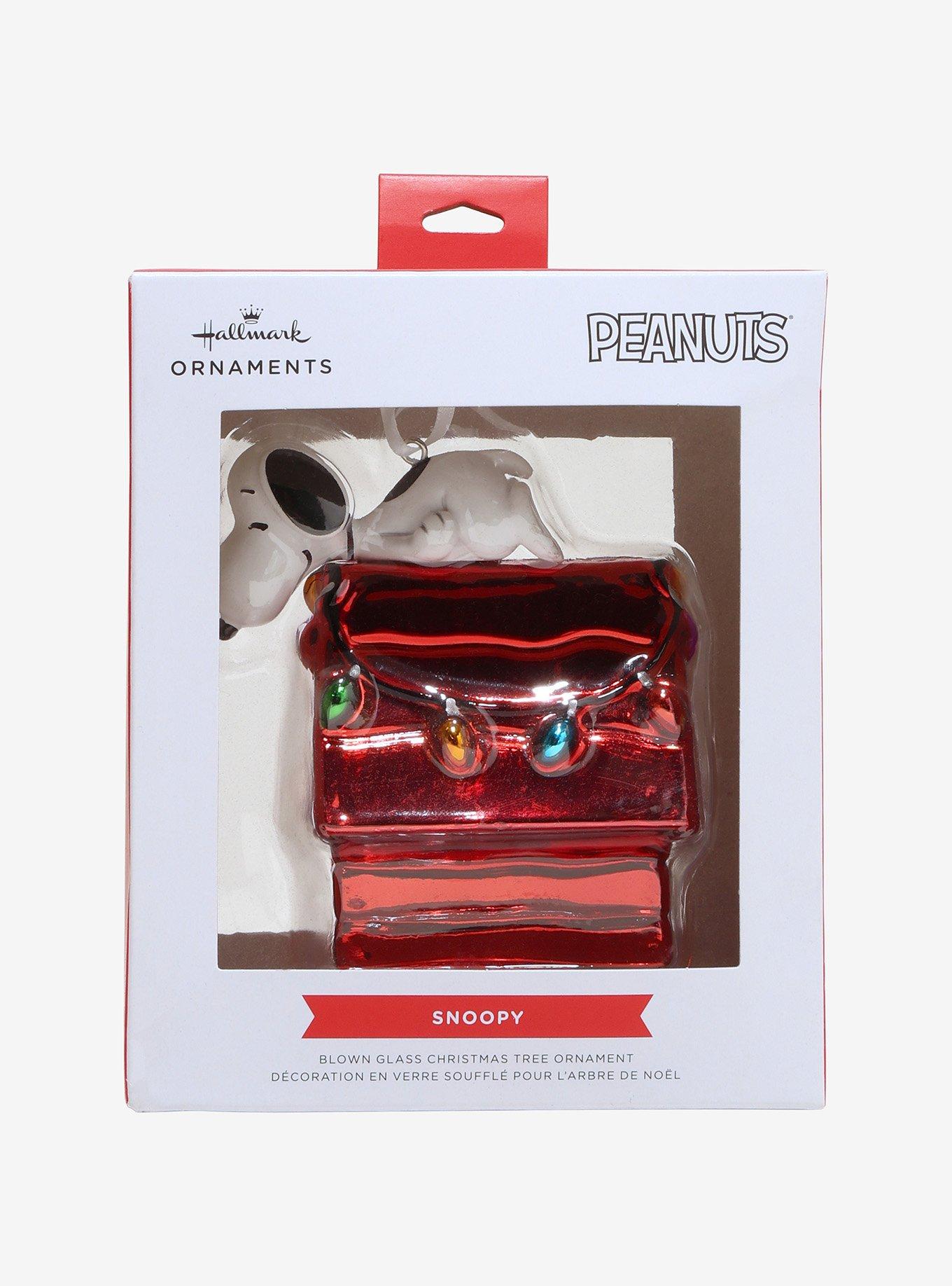 Hallmark Peanuts Snoopy Blown Glass Ornament, , alternate