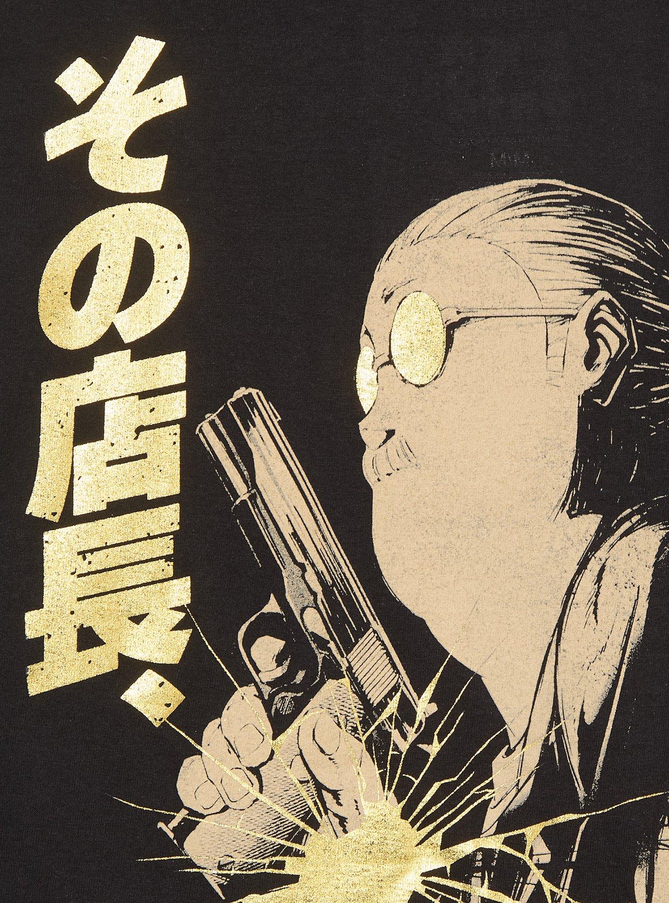 Sakamoto Days Bullet Foil Print Double-Sided T-Shirt, BLACK, alternate