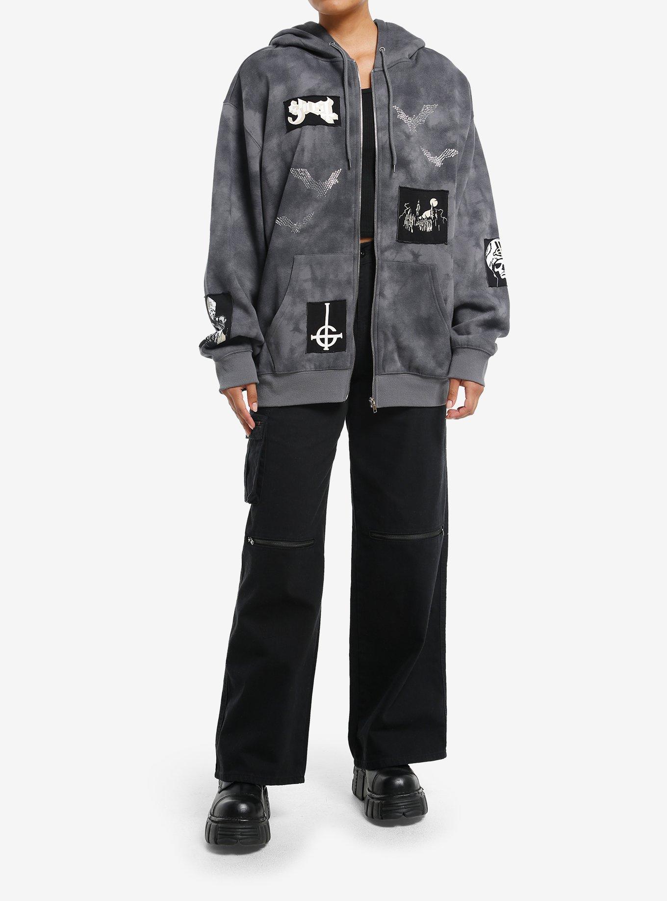 Ghost Patches & Rhinestones Hoodie, , hi-res