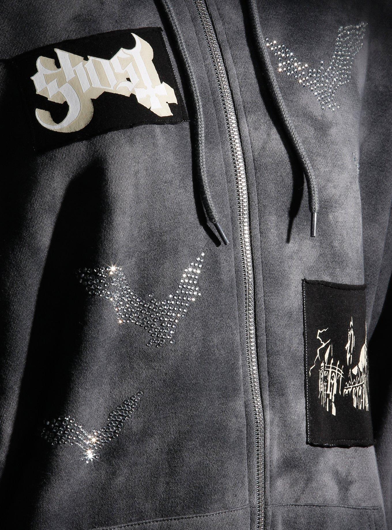 Ghost Patches & Rhinestones Hoodie, MULTI, alternate