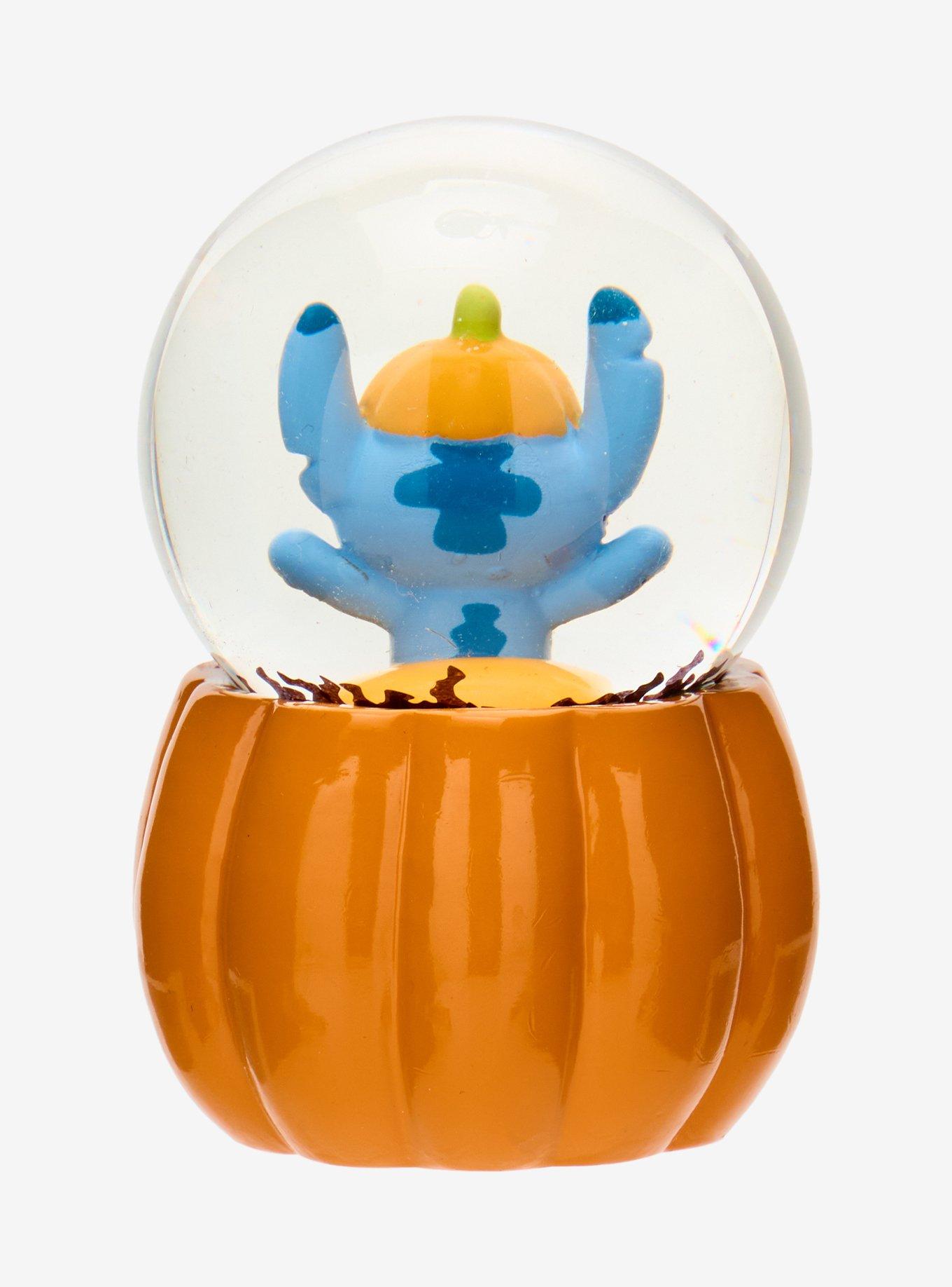 Disney Stitch Pumpkin Mini Snow Globe, , hi-res