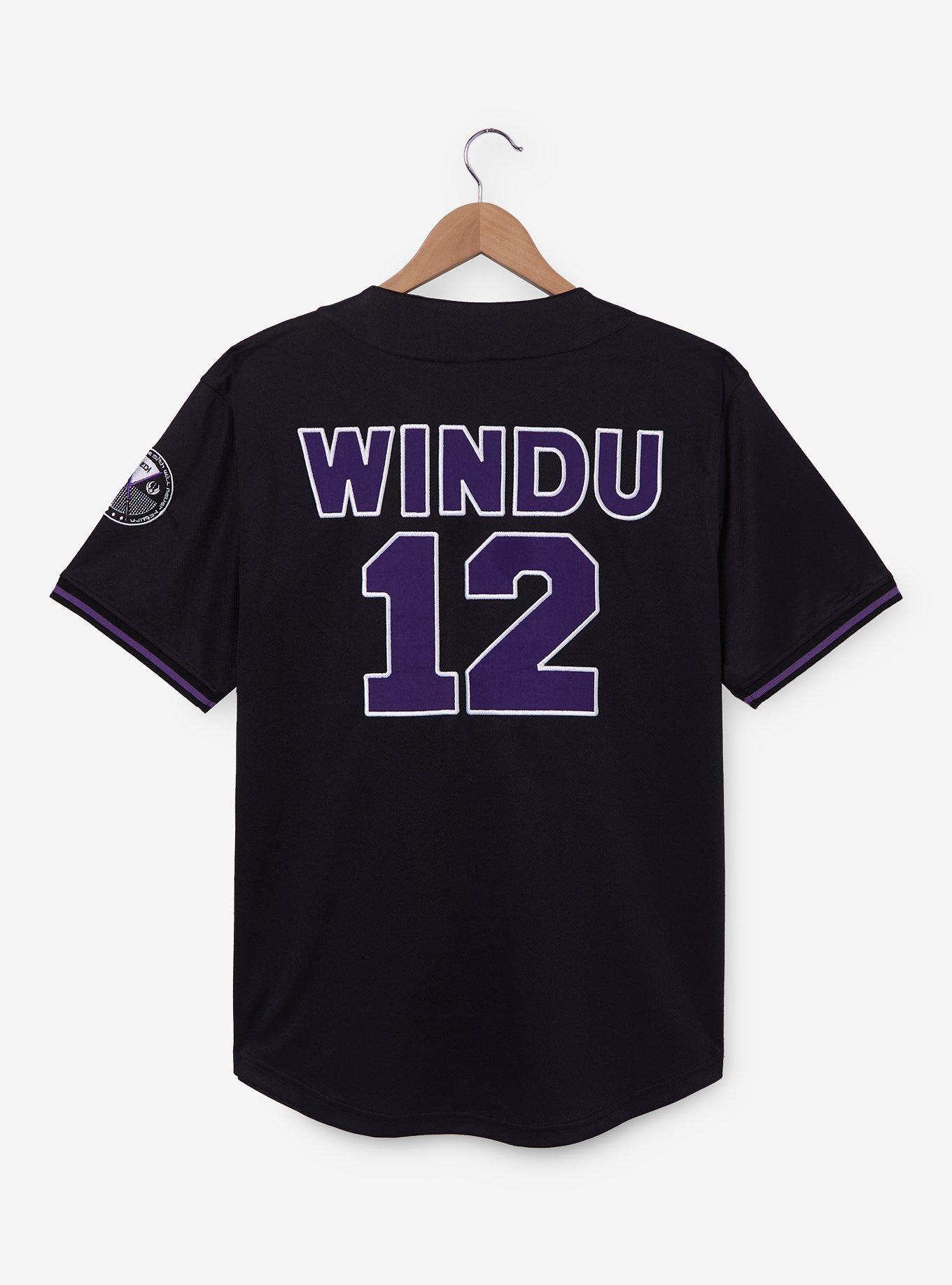 Star Wars Mace Windu Baseball Jersey - BoxLunch Exclusive, , hi-res