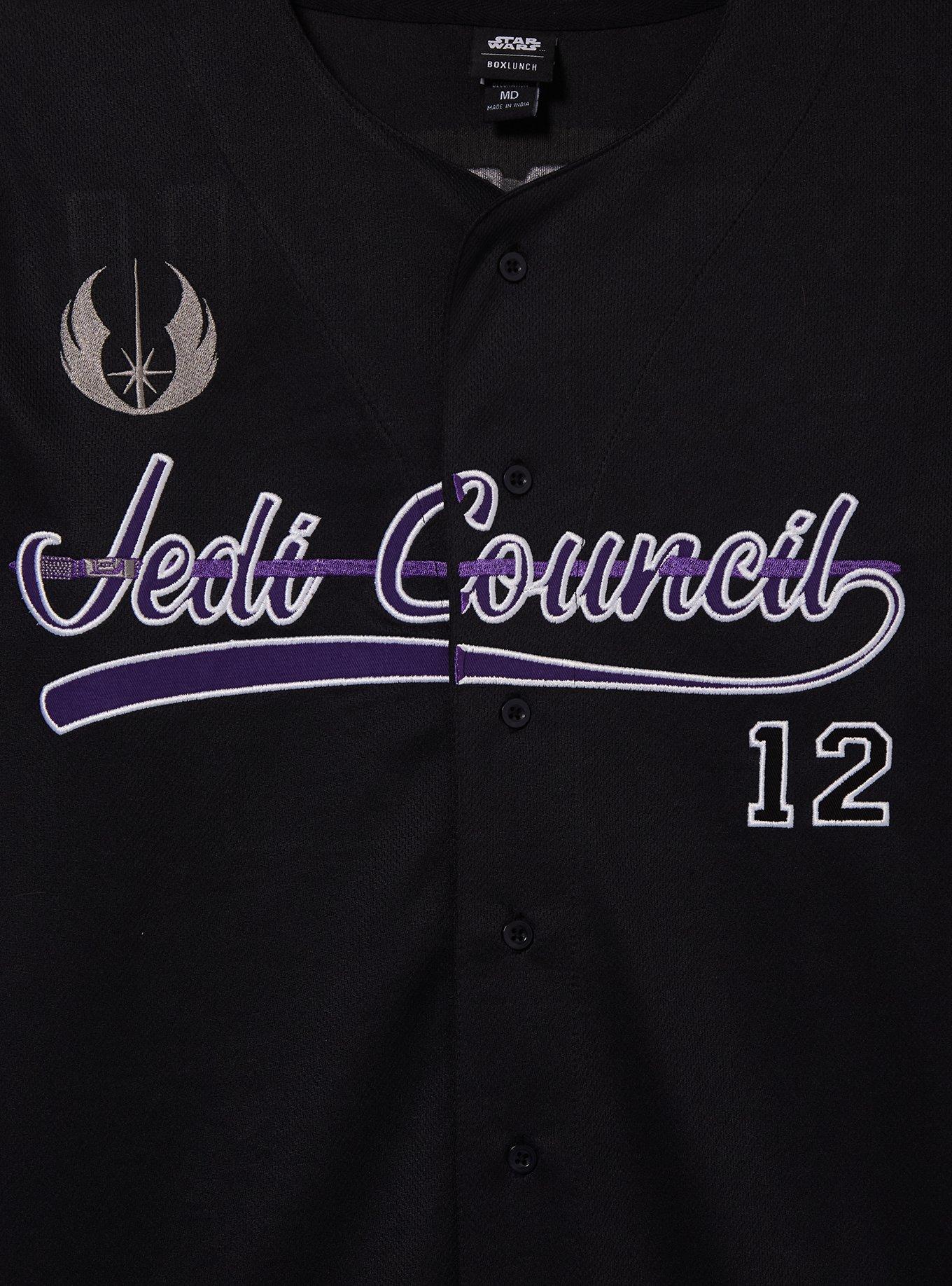 Star Wars Mace Windu Baseball Jersey - BoxLunch Exclusive, BLACK, alternate