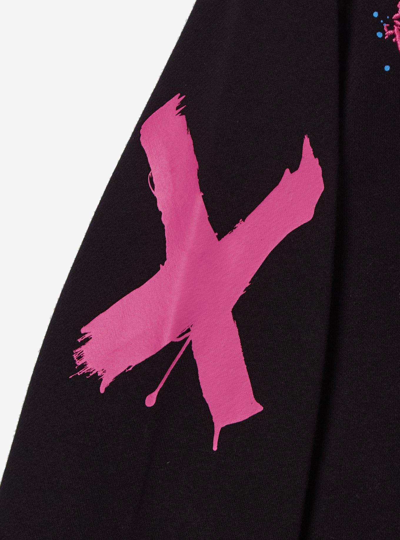 Arcane Jinx Icons Embroidered Zippered Hoodie - BoxLunch Exclusive, BLACK, alternate