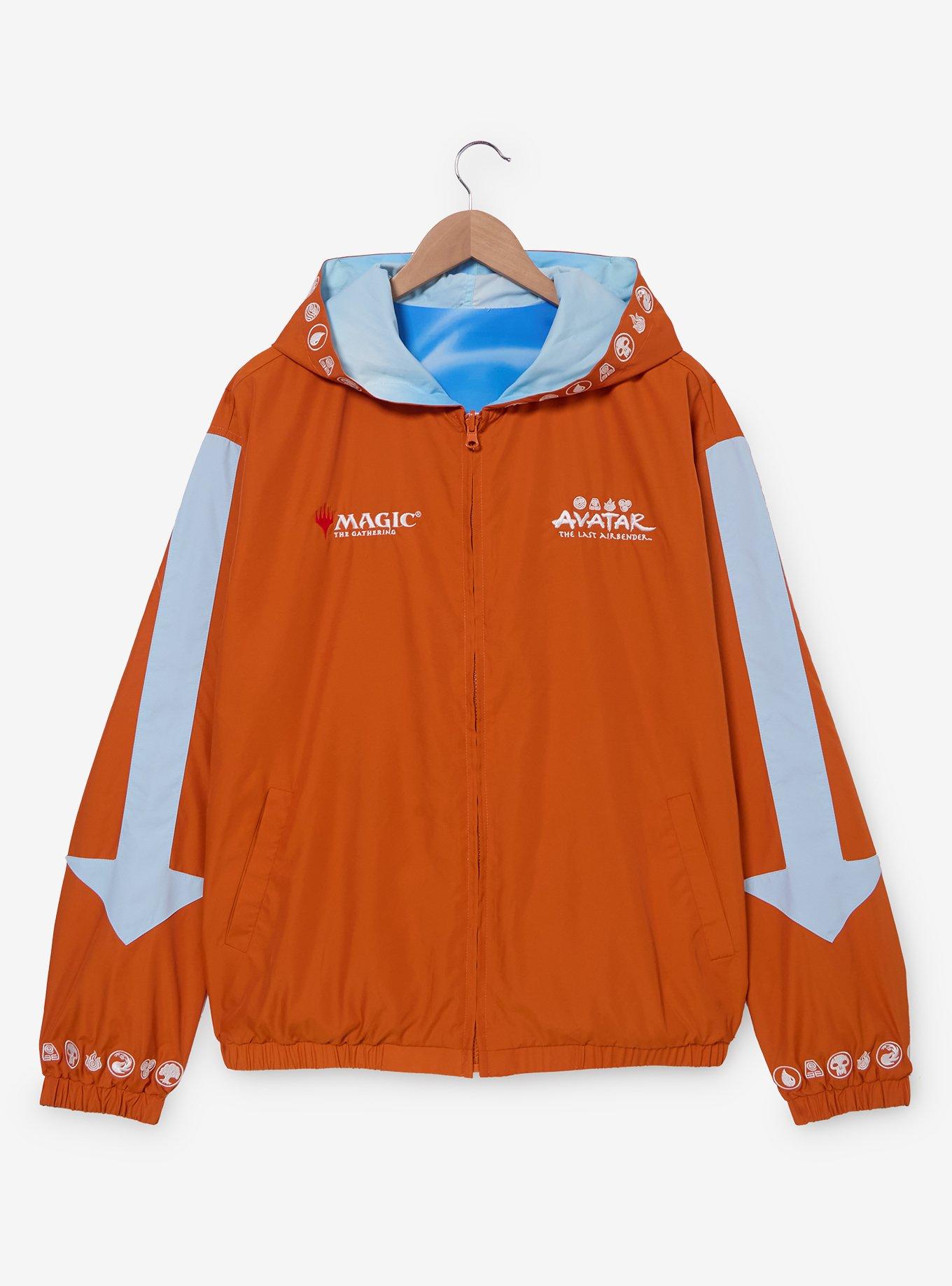Magic: The Gathering x Avatar: The Last Airbender Reversible Windbreaker &mdash; BoxLunch Exclusive, ORANGE, alternate