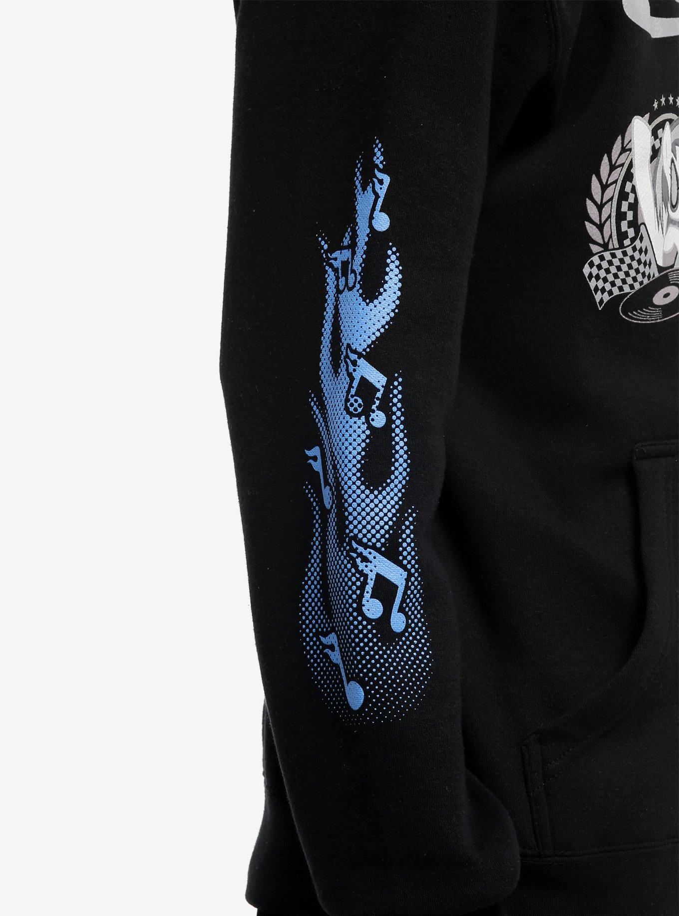 My Little Pony DJ Pon-3 Vinyl Scratch Racing Hoodie, BLACK, alternate