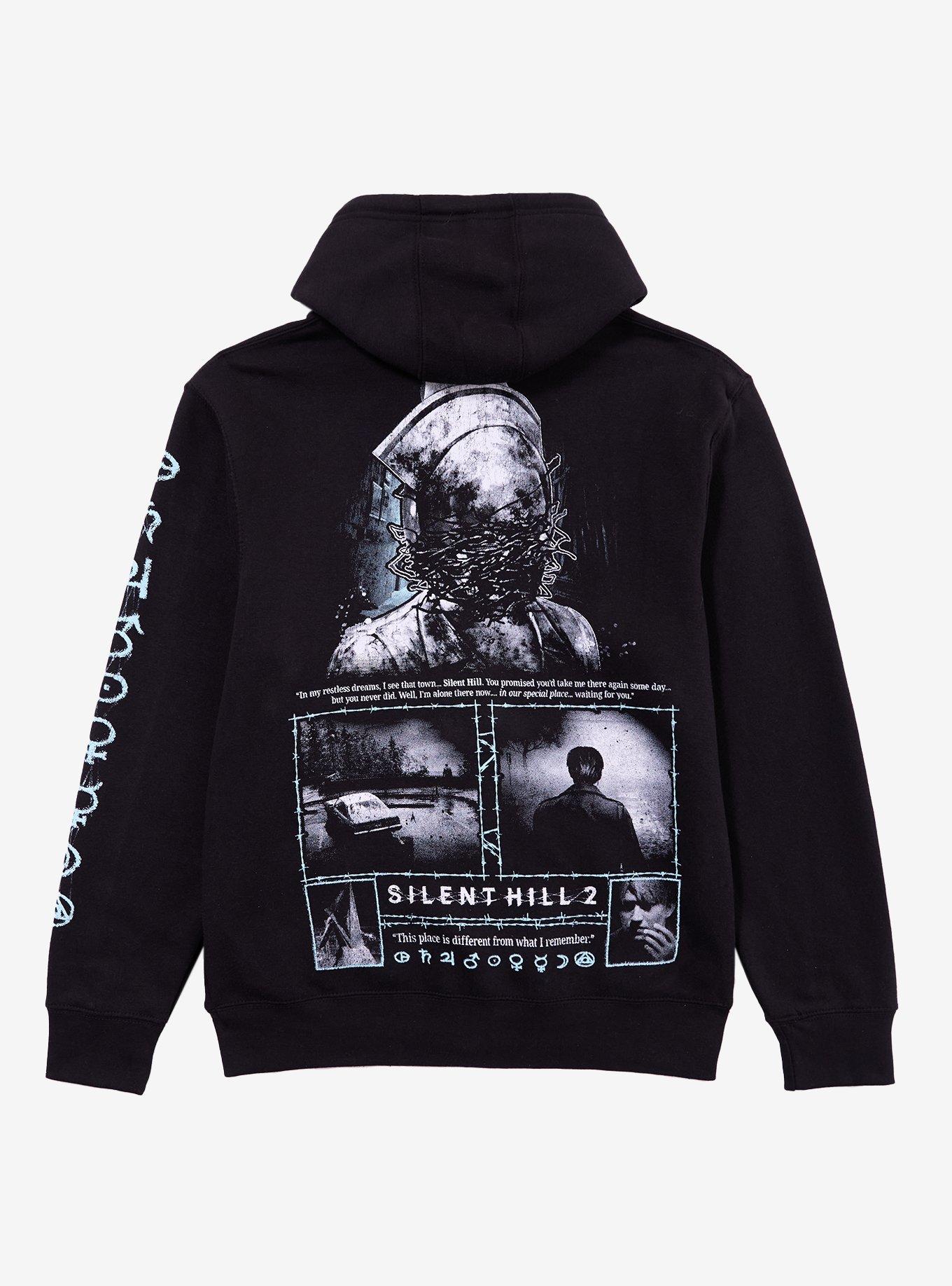 Silent Hill 2 Pyramid Head Symbols Hoodie, , hi-res