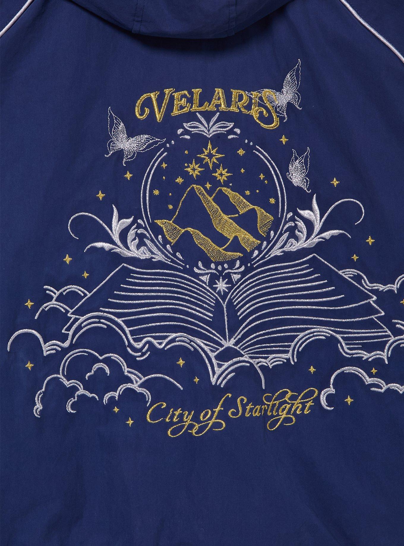 A Court of Thorns and Roses Velaris Women's Windbreaker &mdash; BoxLunch Exclusive, DARK BLUE, alternate