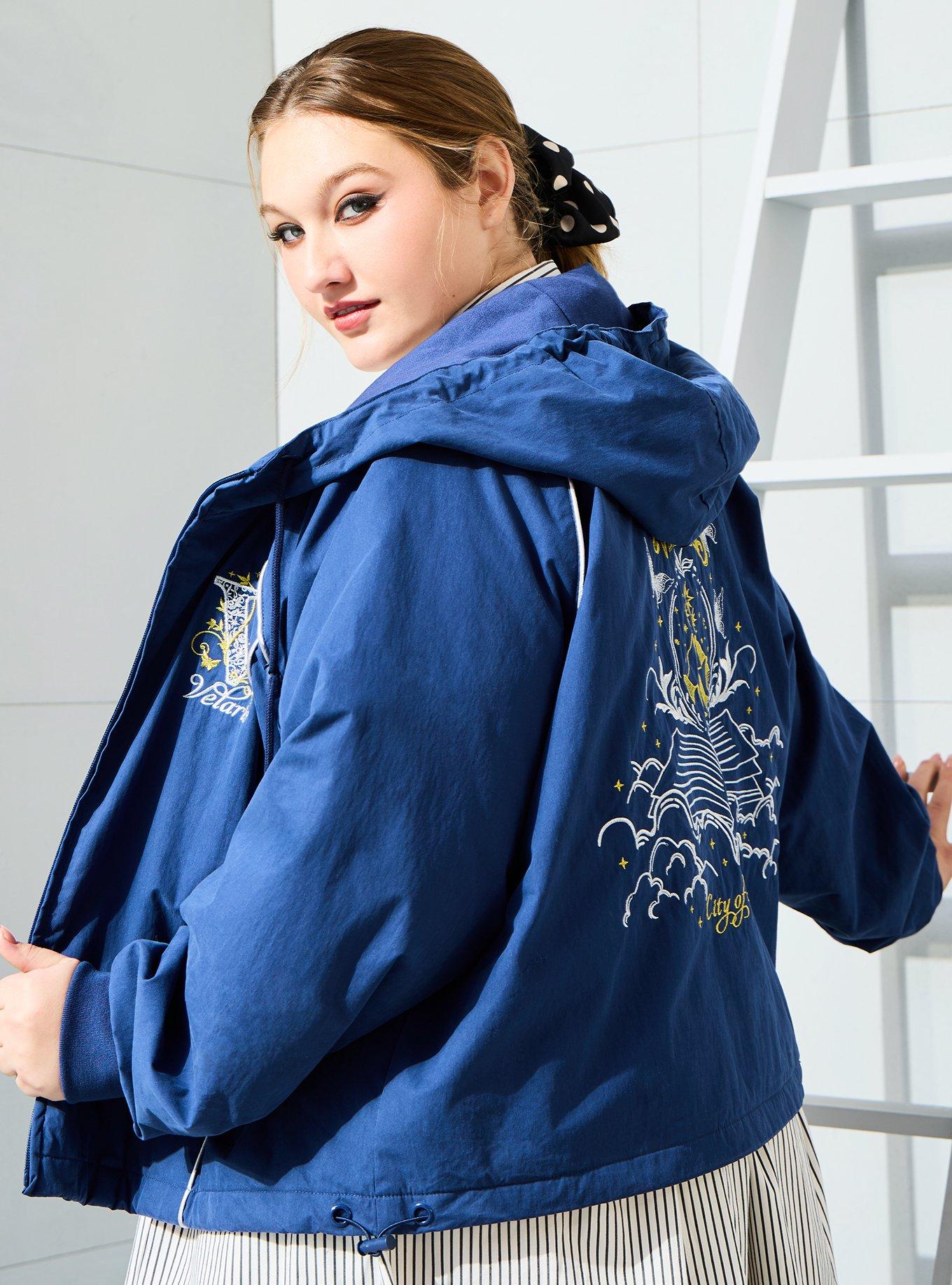 A Court of Thorns and Roses Velaris Women's Plus Cropped Windbreaker — BoxLunch Exclusive