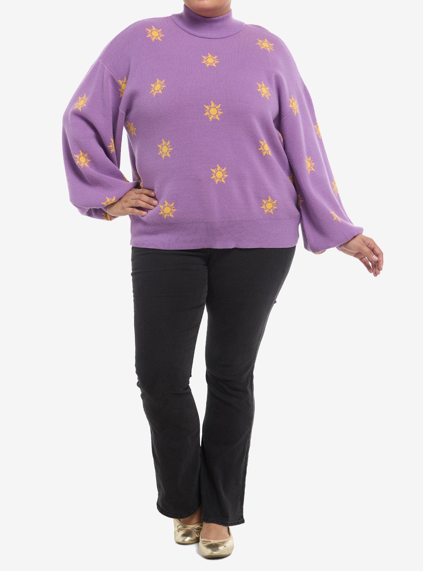 Her Universe Disney Tangled Suns Knit Sweater Plus Size Her Universe Exclusive, , hi-res