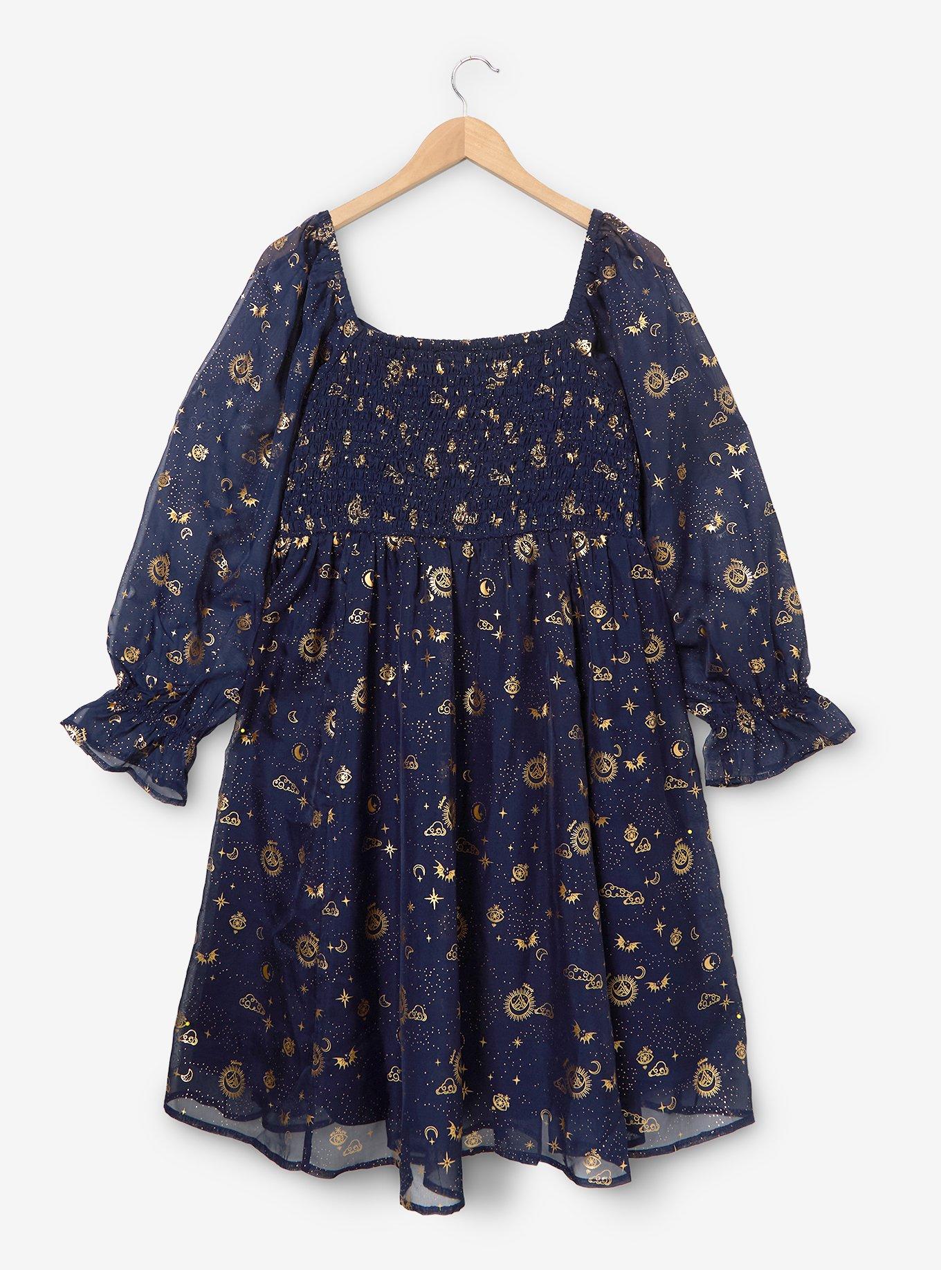 A Court of Thorns and Roses Icons Long Sleeve Plus Dress — BoxLunch Exclusive