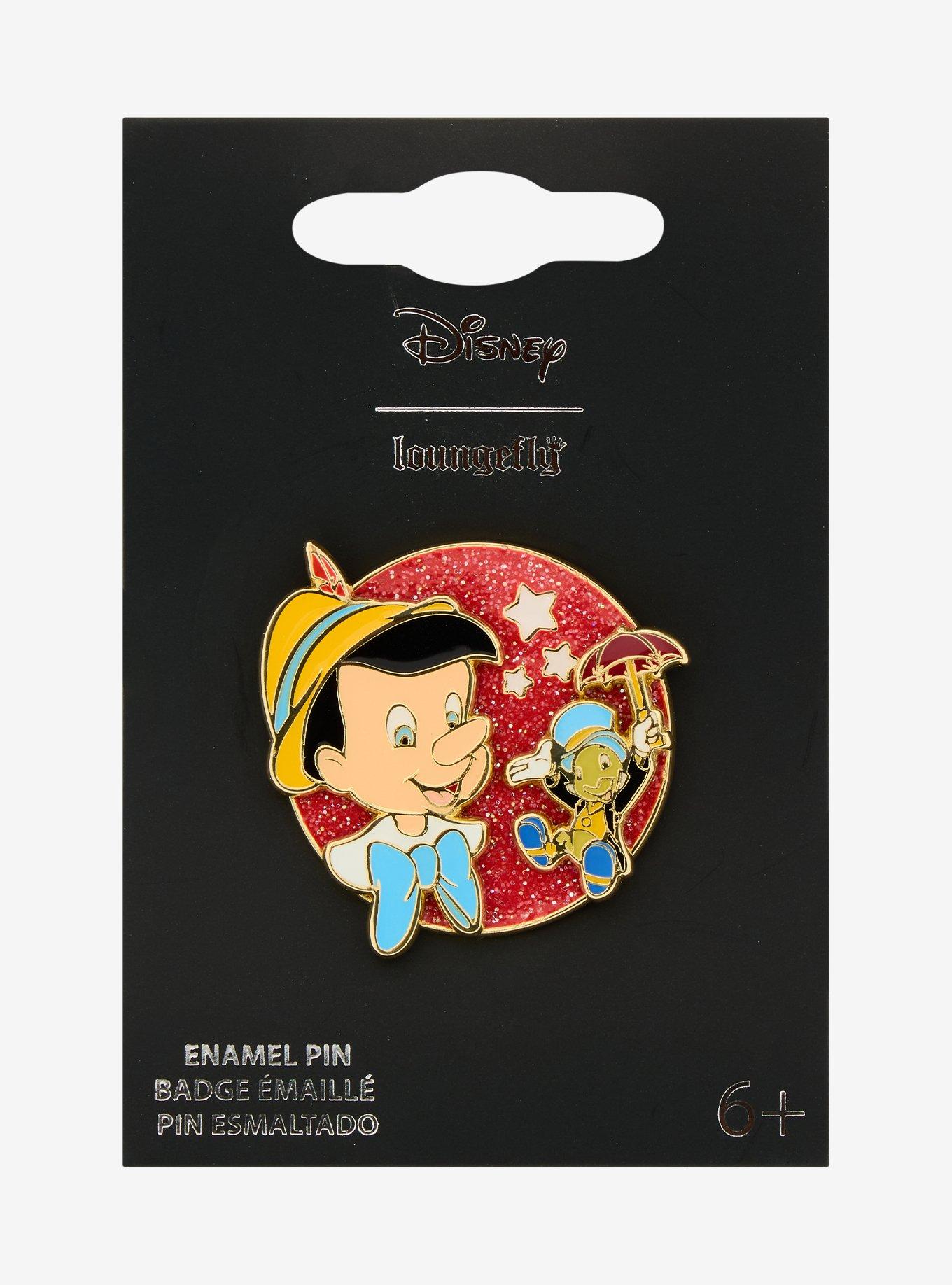 Loungefly Disney Pinocchio Jiminy & Pinocchio Enamel Pin &mdash; BoxLunch Exclusive, , hi-res