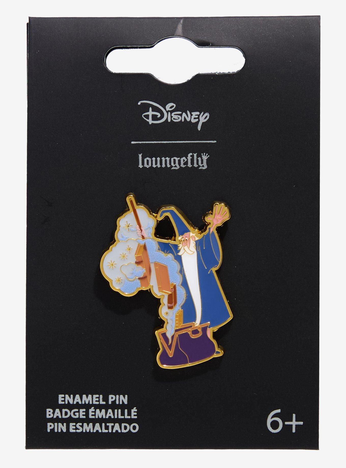 Loungefly Disney The Sword in the Stone Merlin Suitcase Enamel Pin — BoxLunch Exclusive, , hi-res