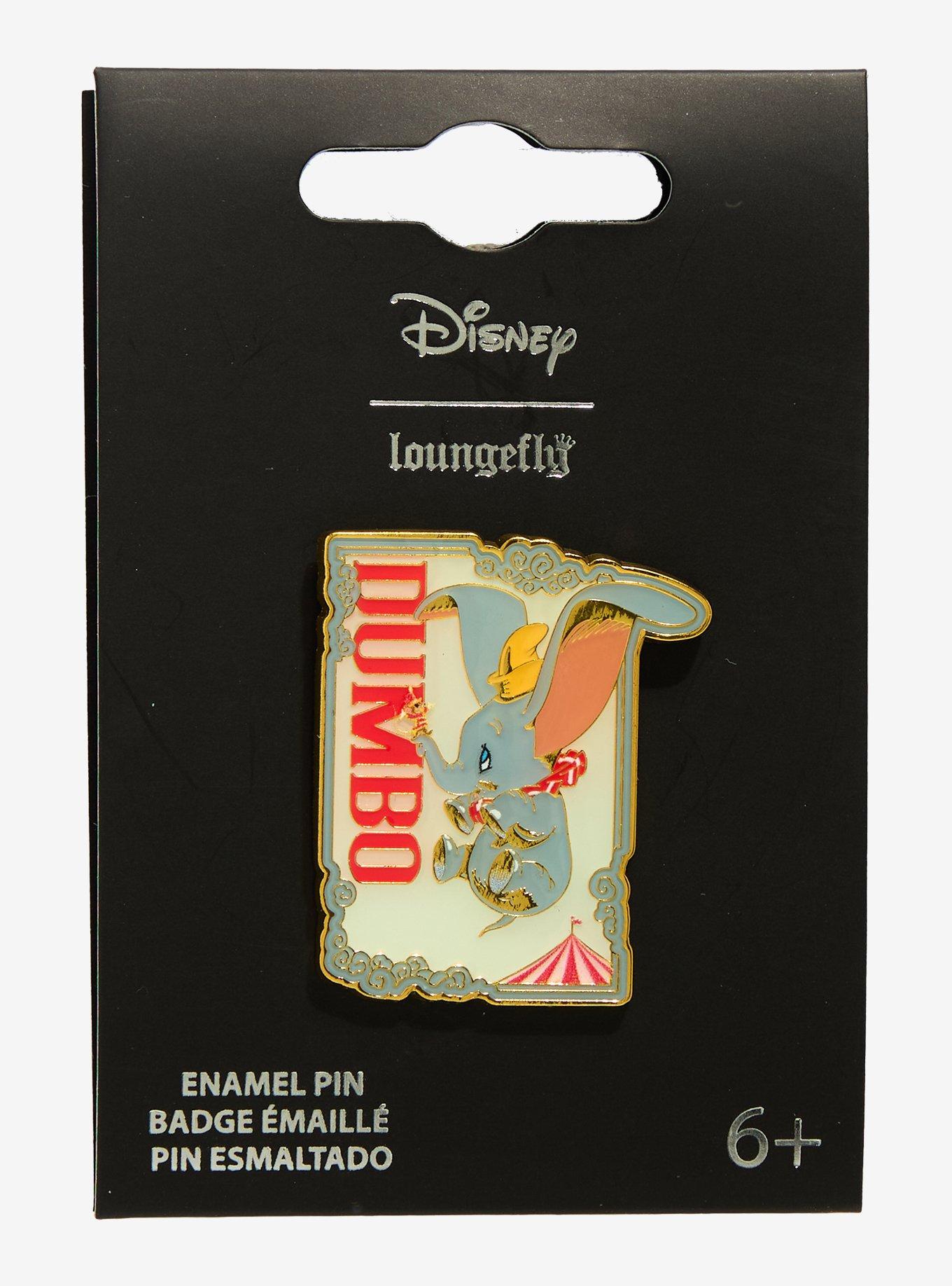 Loungefly Disney Dumbo Ears Title Enamel Pin — BoxLunch Exclusive, , hi-res