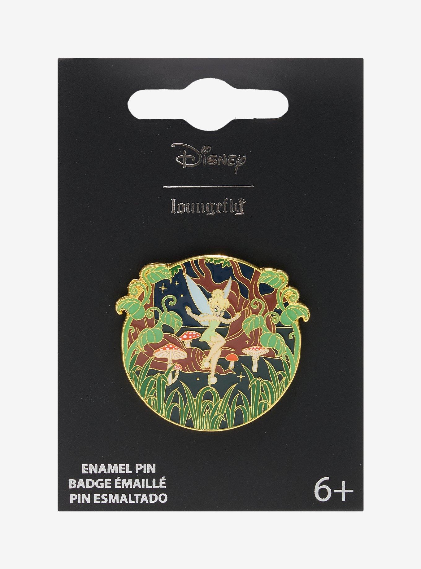 Loungefly Disney Peter Pan Tinker Bell Forest Enamel Pin - BoxLunch Exclusive, , hi-res
