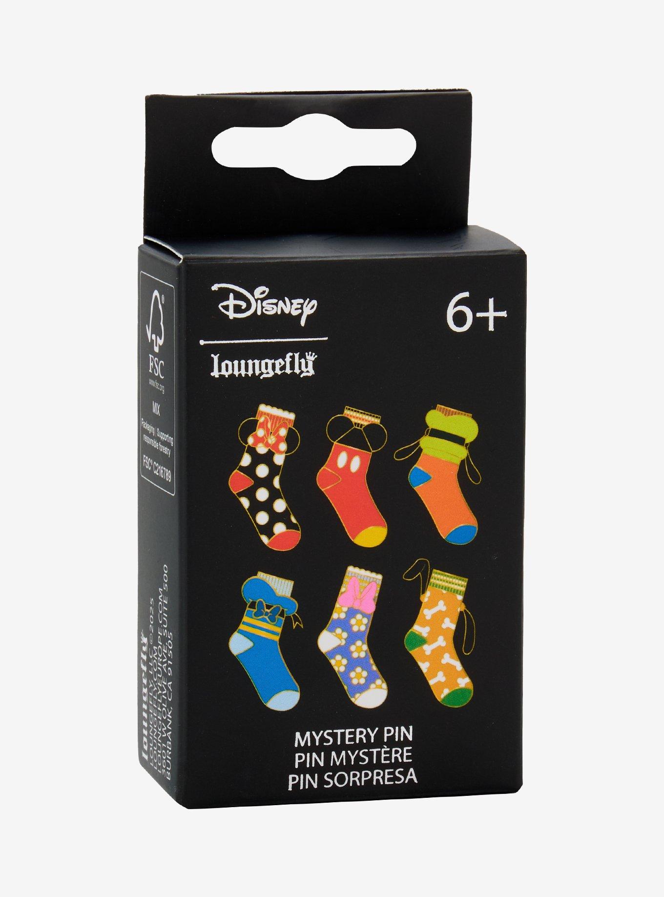 Loungefly Disney Mickey and Friends Socks Blind Box Enamel Pin — BoxLunch Exclusive