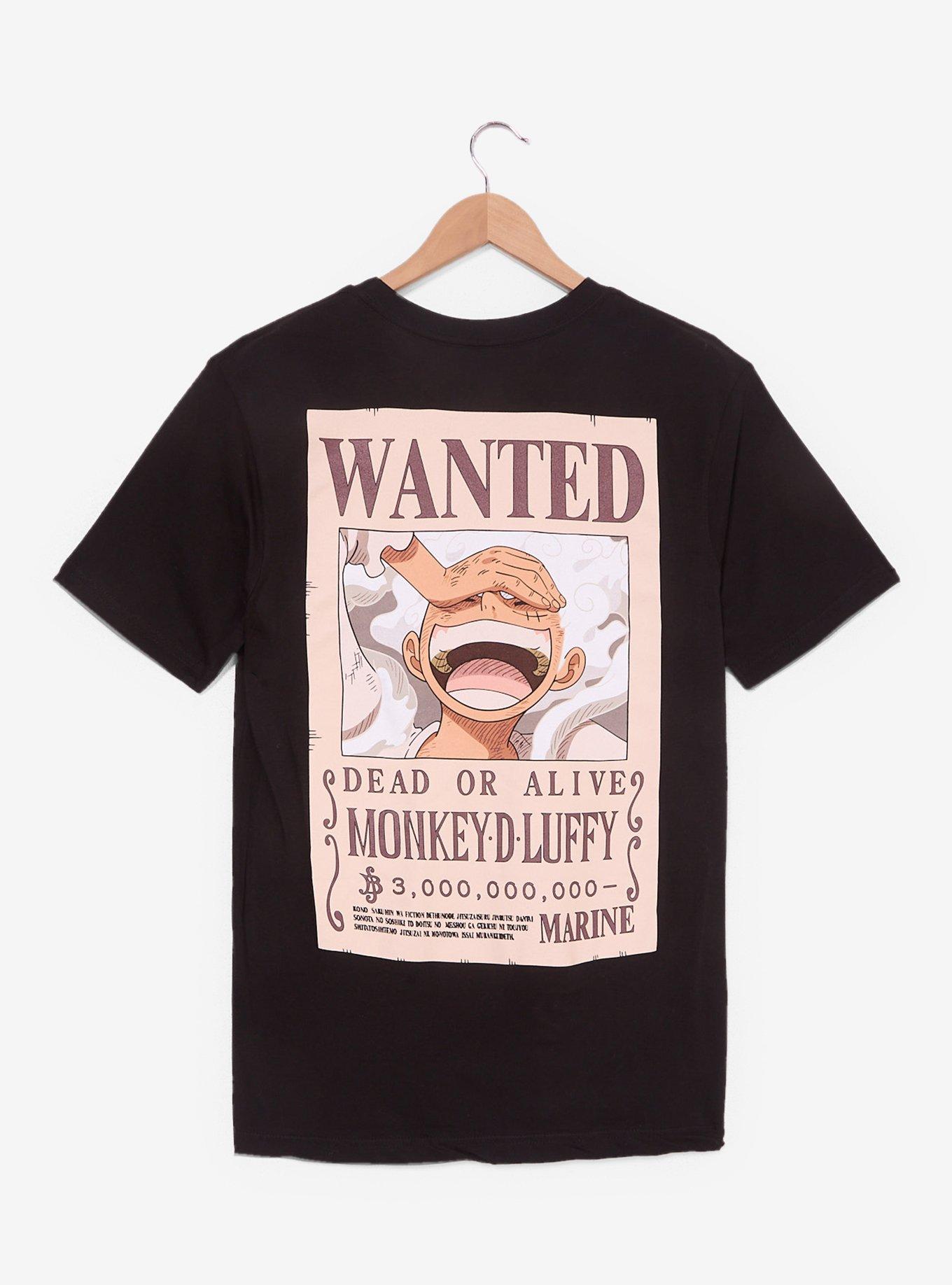 One Piece Jolly Roger Wanted Poster Graphic T-Shirt — BoxLunch Exclusive, , hi-res