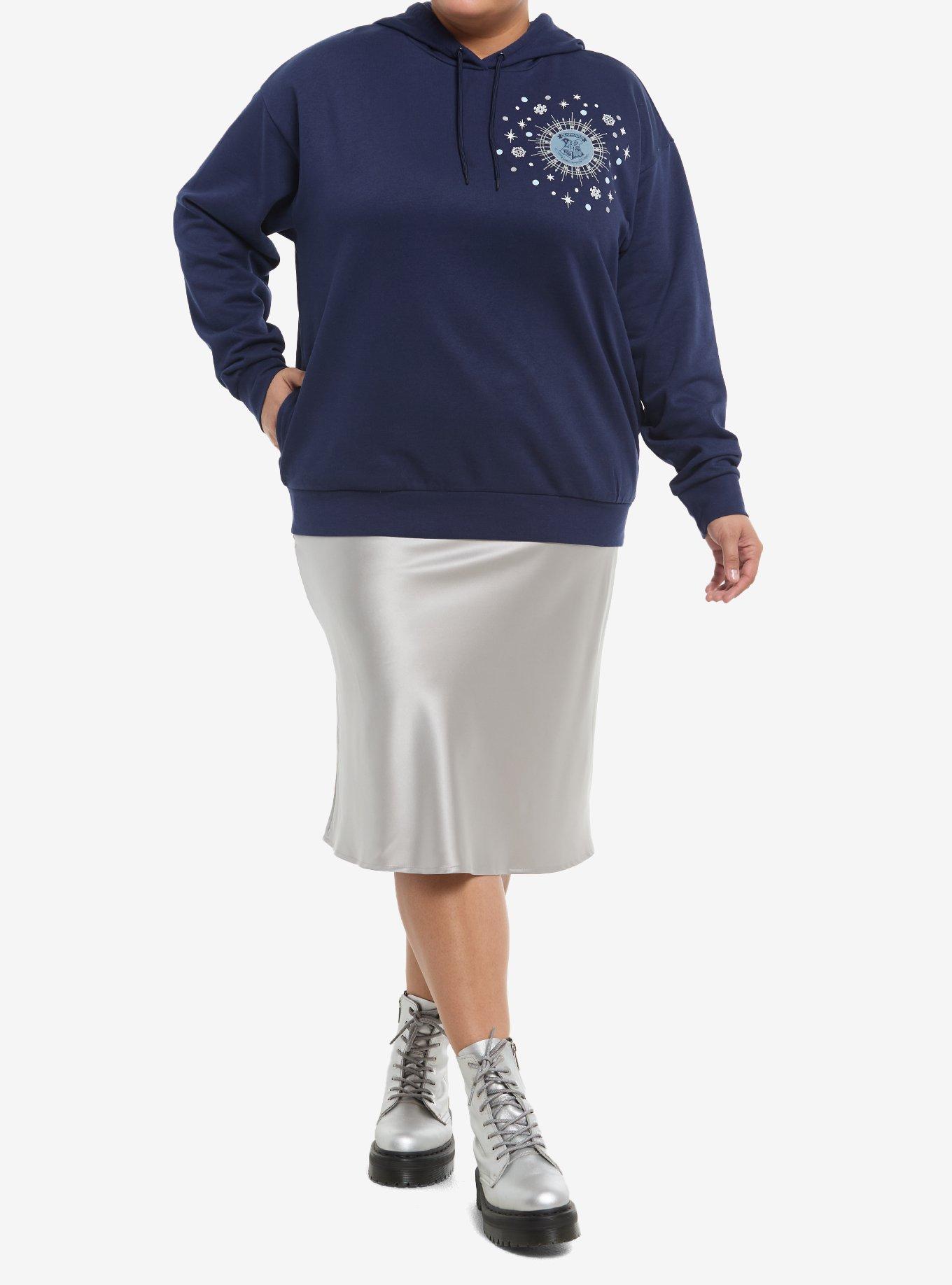 Her Universe Harry Potter Hogwarts Snowflake Hoodie Plus Size Her Universe Exclusive, MULTI, alternate - view 3