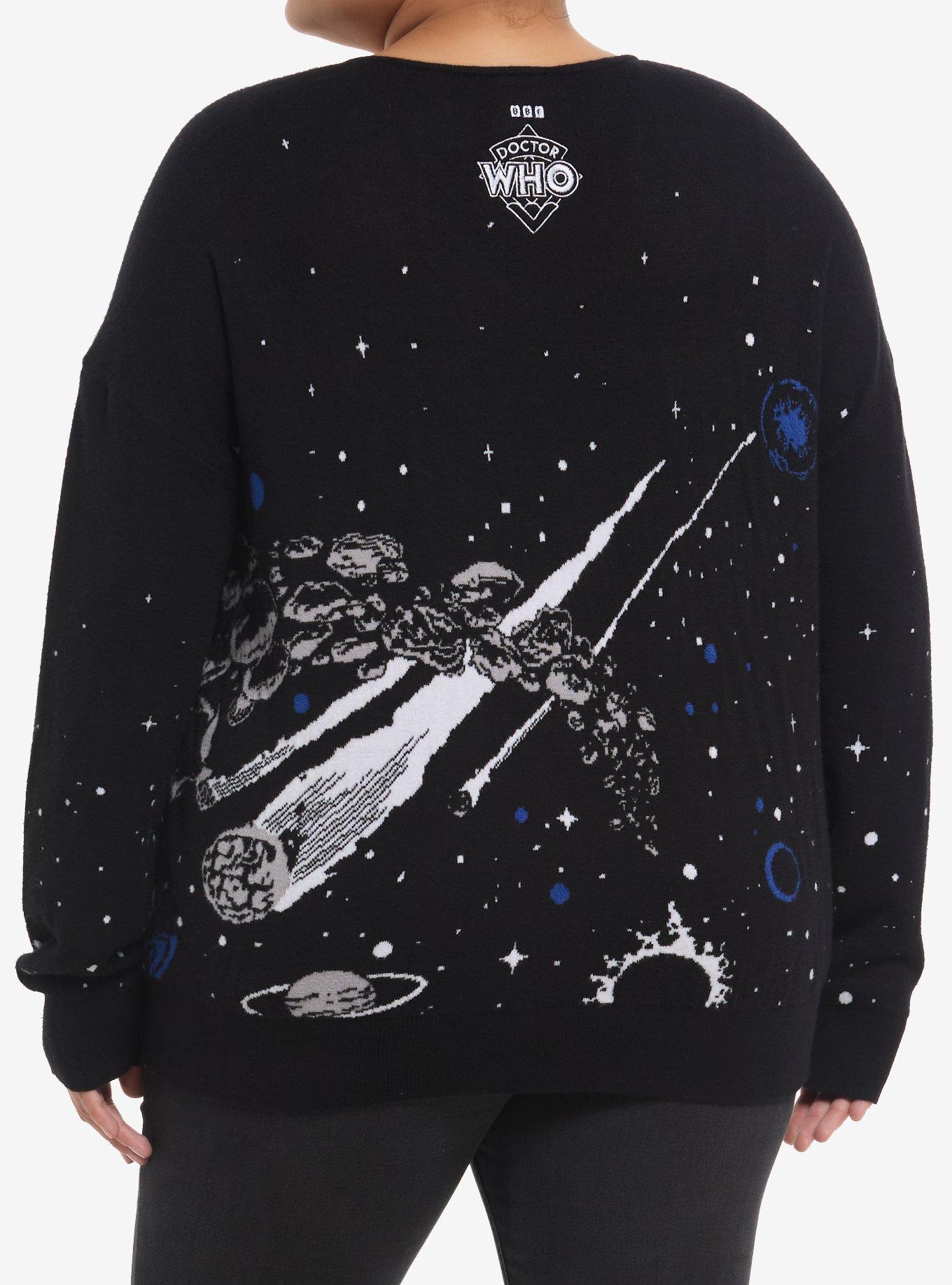 Her Universe Doctor Who TARDIS Space Sweater Plus Size Her Universe Exclusive, , hi-res