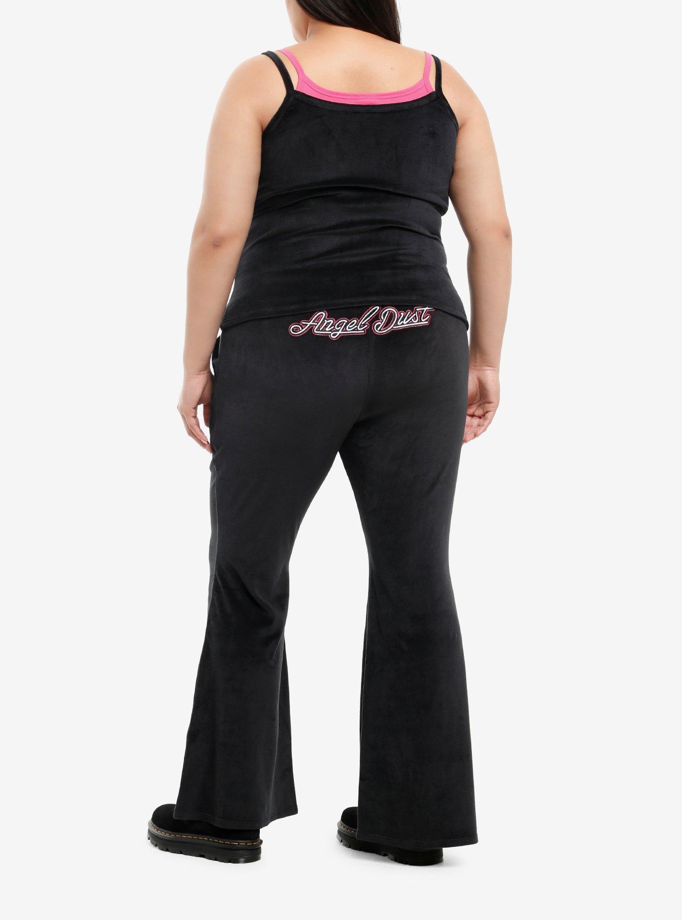 Hazbin Hotel Angel Dust Velour Lounge Set Plus Size, , hi-res