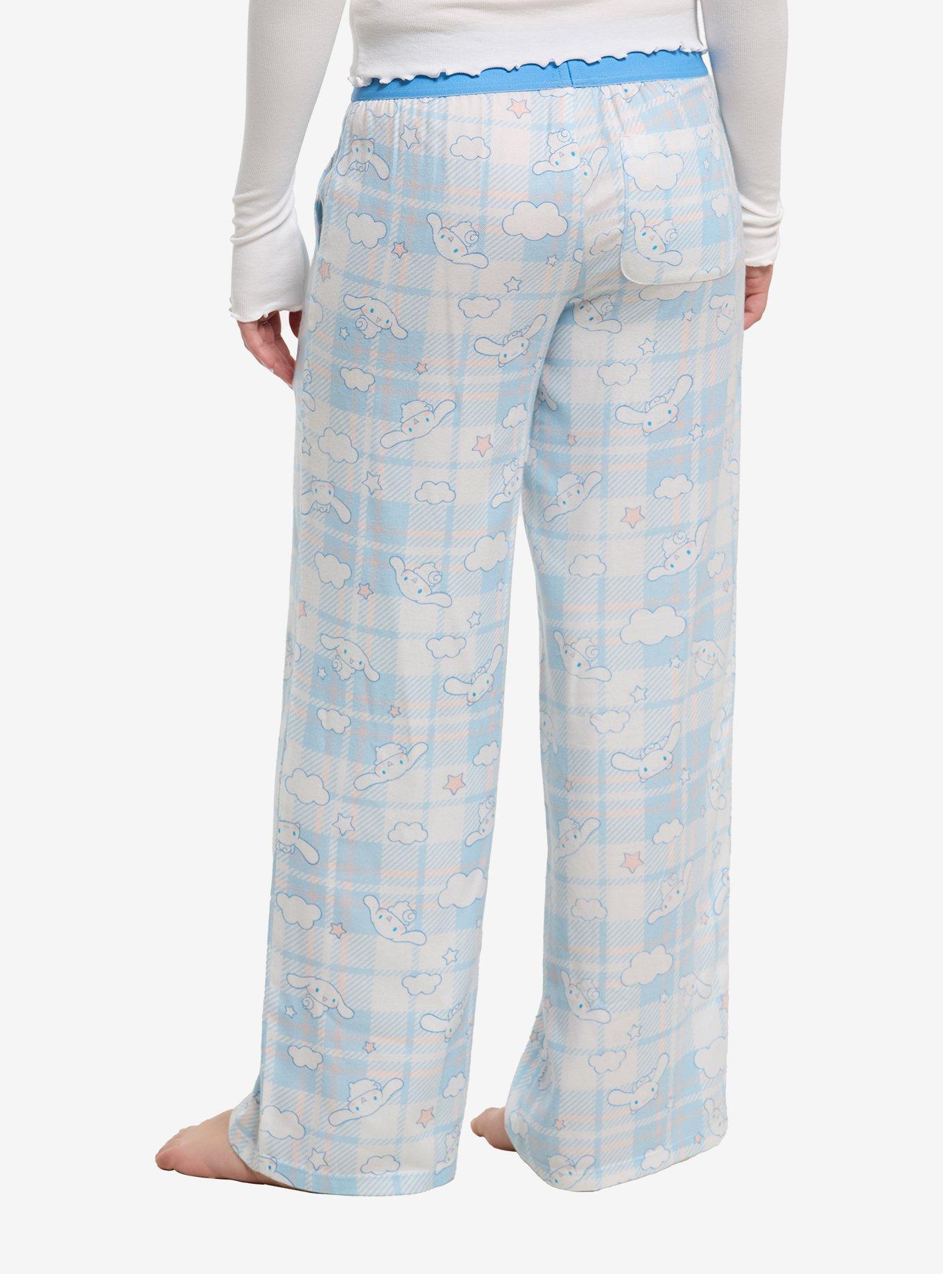 Cinnamoroll Pastel Plaid Pajama Pants, , hi-res