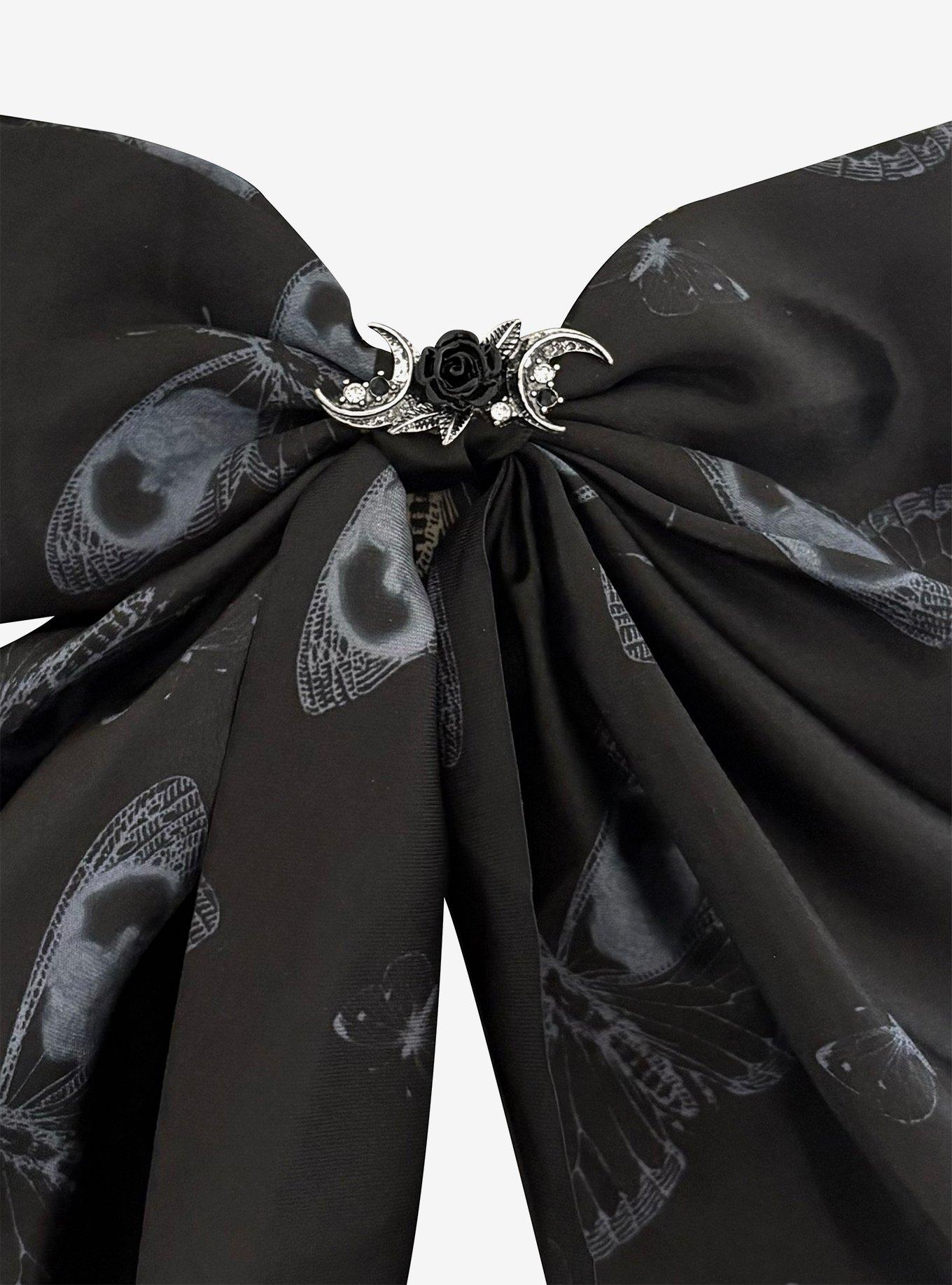 Cosmic Aura Lunar Moth Hair Bow, , alternate