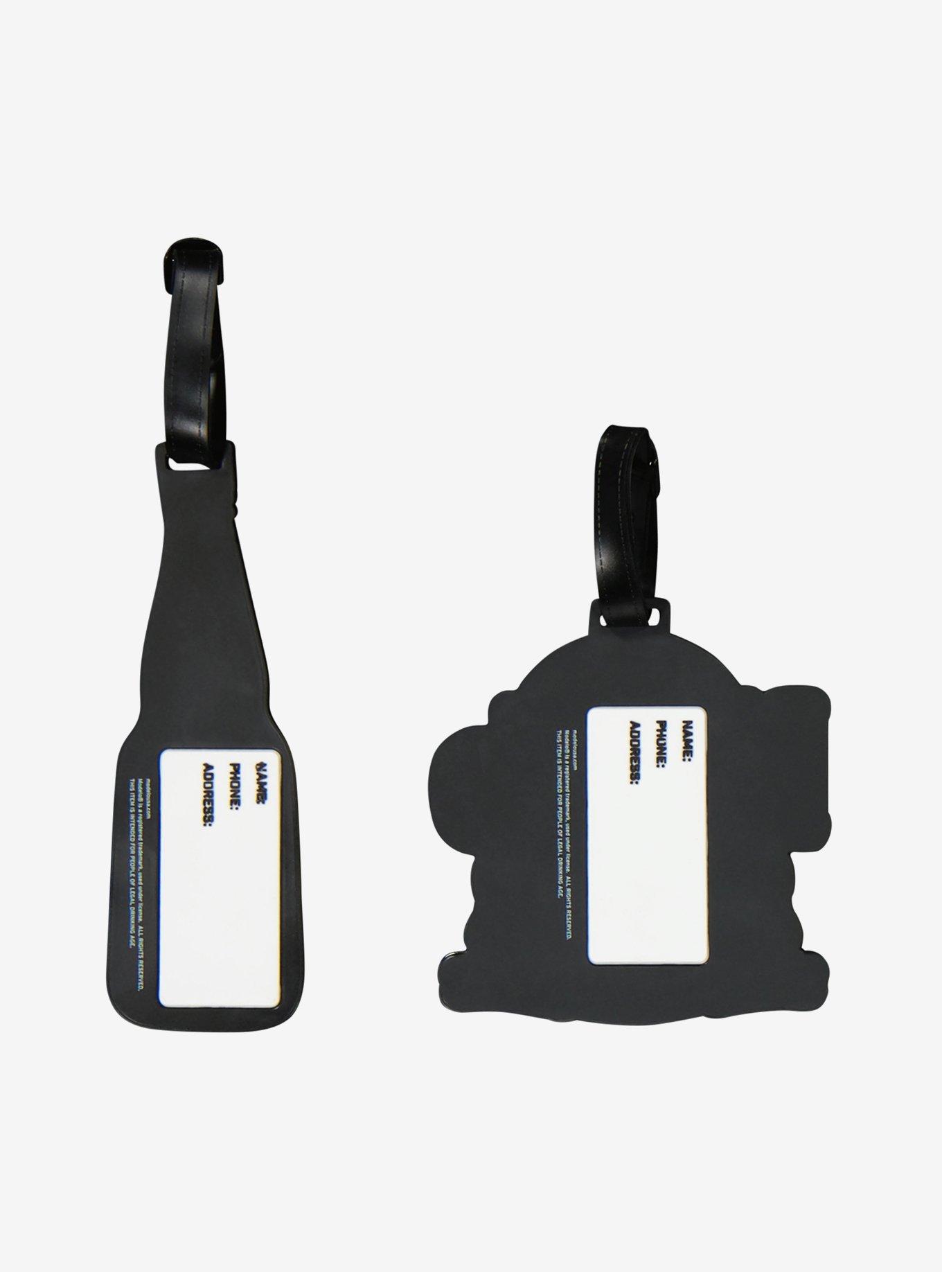 Modelo Bottle & Logo Badge 2-Piece Luggage Tag Set, , alternate