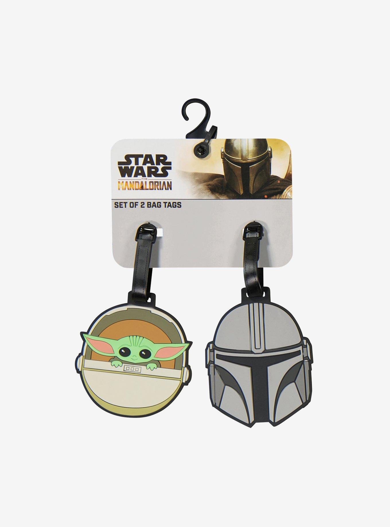 Star Wars The Mandalorian Grogu & Mando 2-Piece Luggage Tag Set, , alternate
