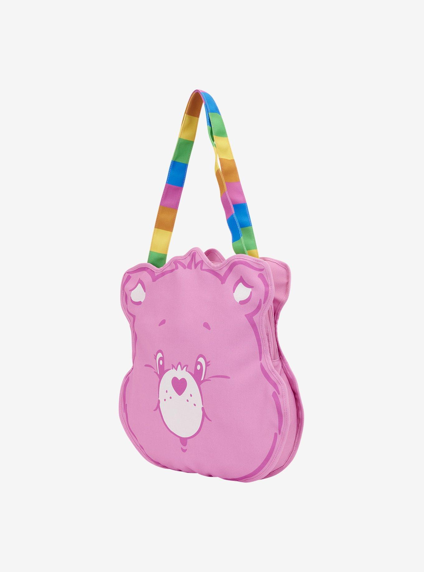 Loungefly Care Bears Cheer Bear Figural Large Canvas Tote Bag, , hi-res
