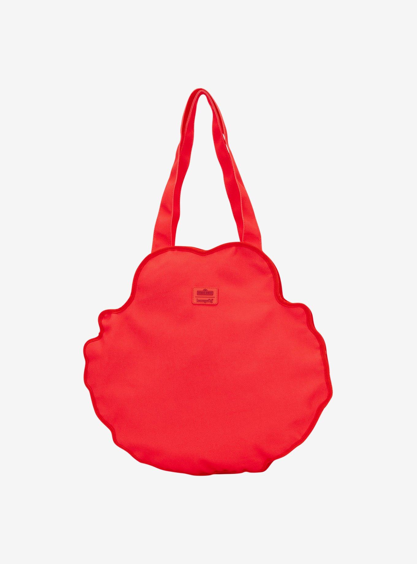 Loungefly Sesame Street Elmo Figural Large Canvas Tote Bag, , alternate