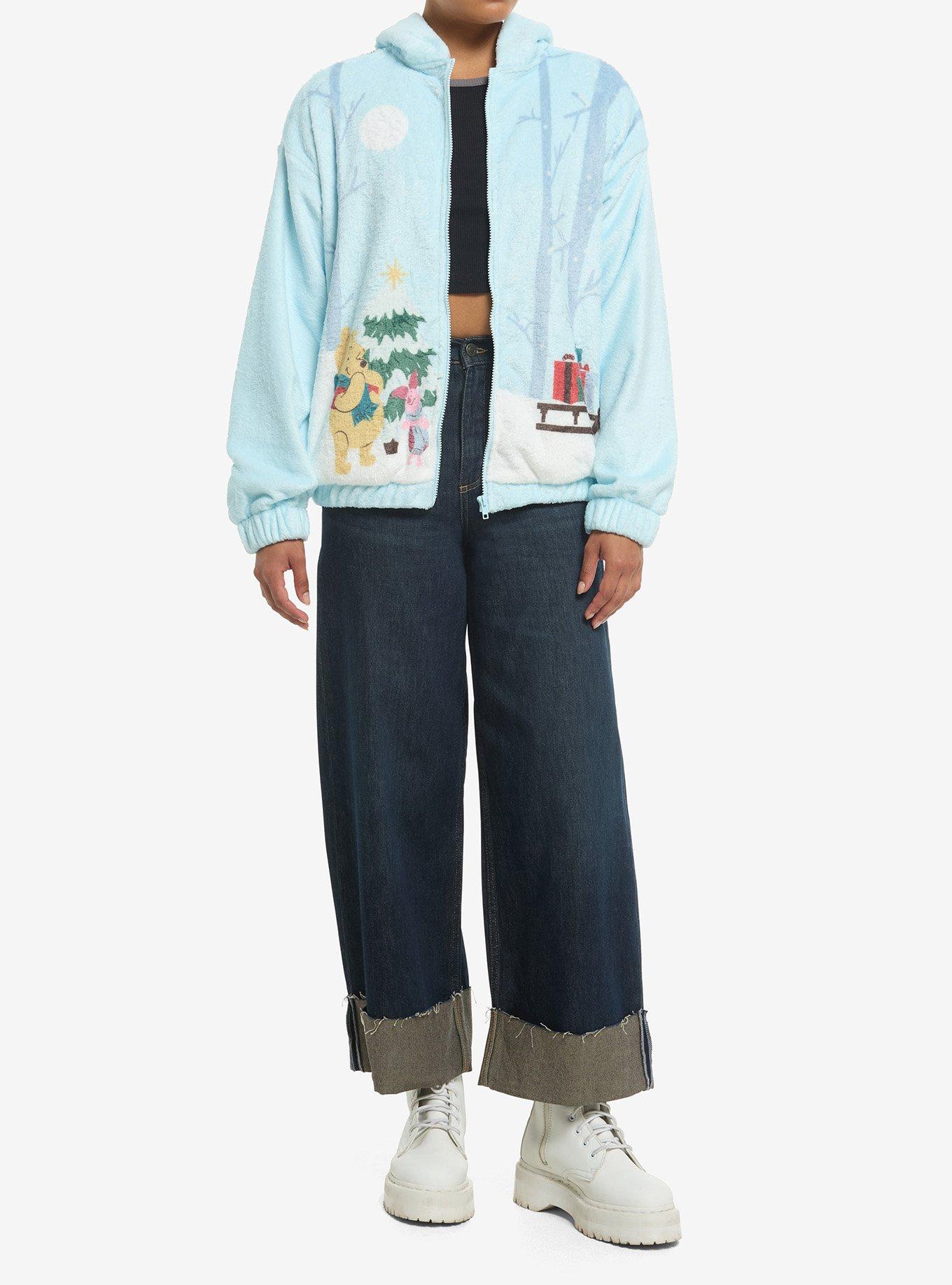 Her Universe Disney Winnie The Pooh Winter Sherpa Girls Hoodie, MULTI, alternate