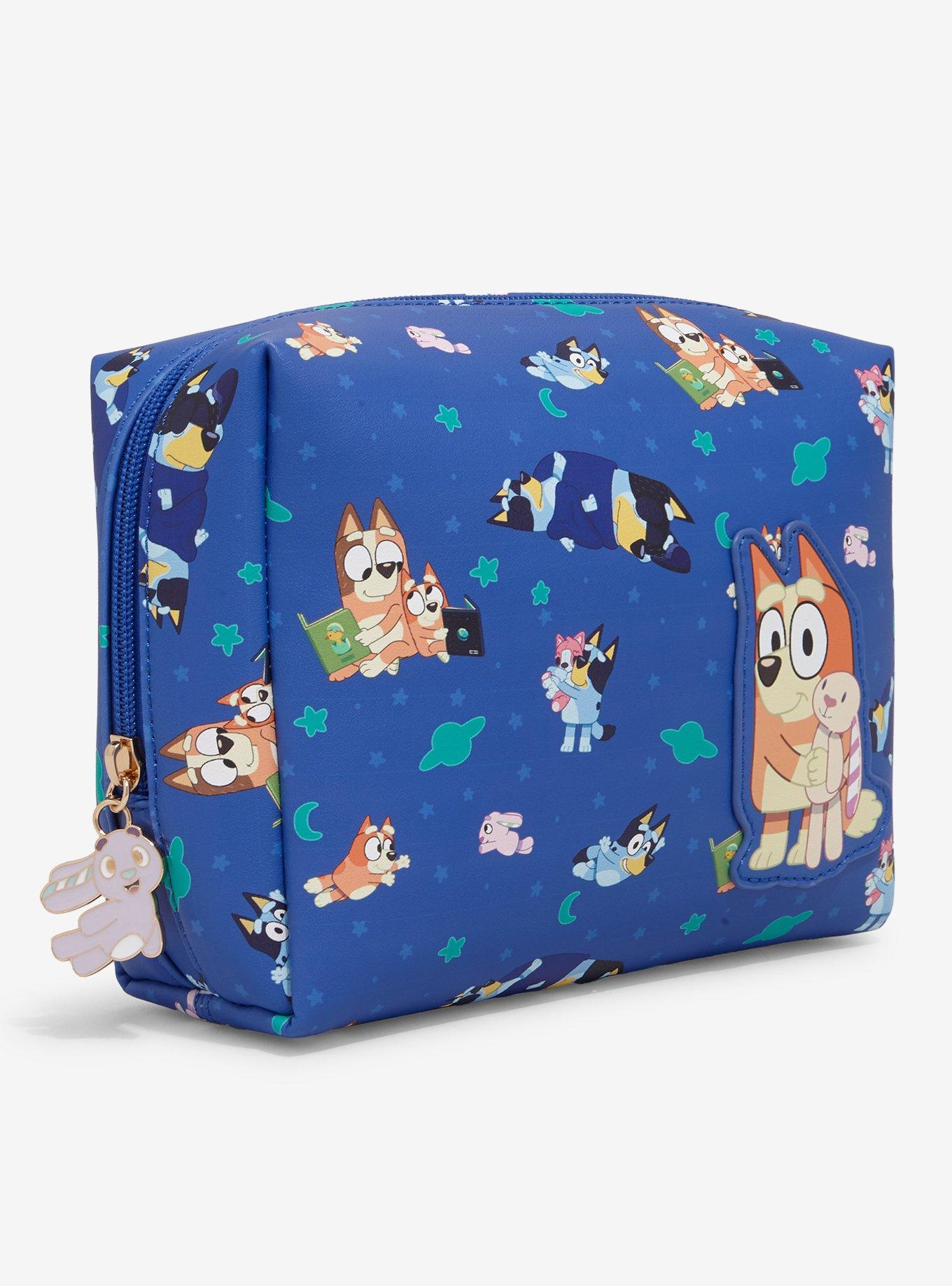 Bluey Sleepy Time Allover Print Cosmetic Bag — BoxLunch Exclusive, , hi-res