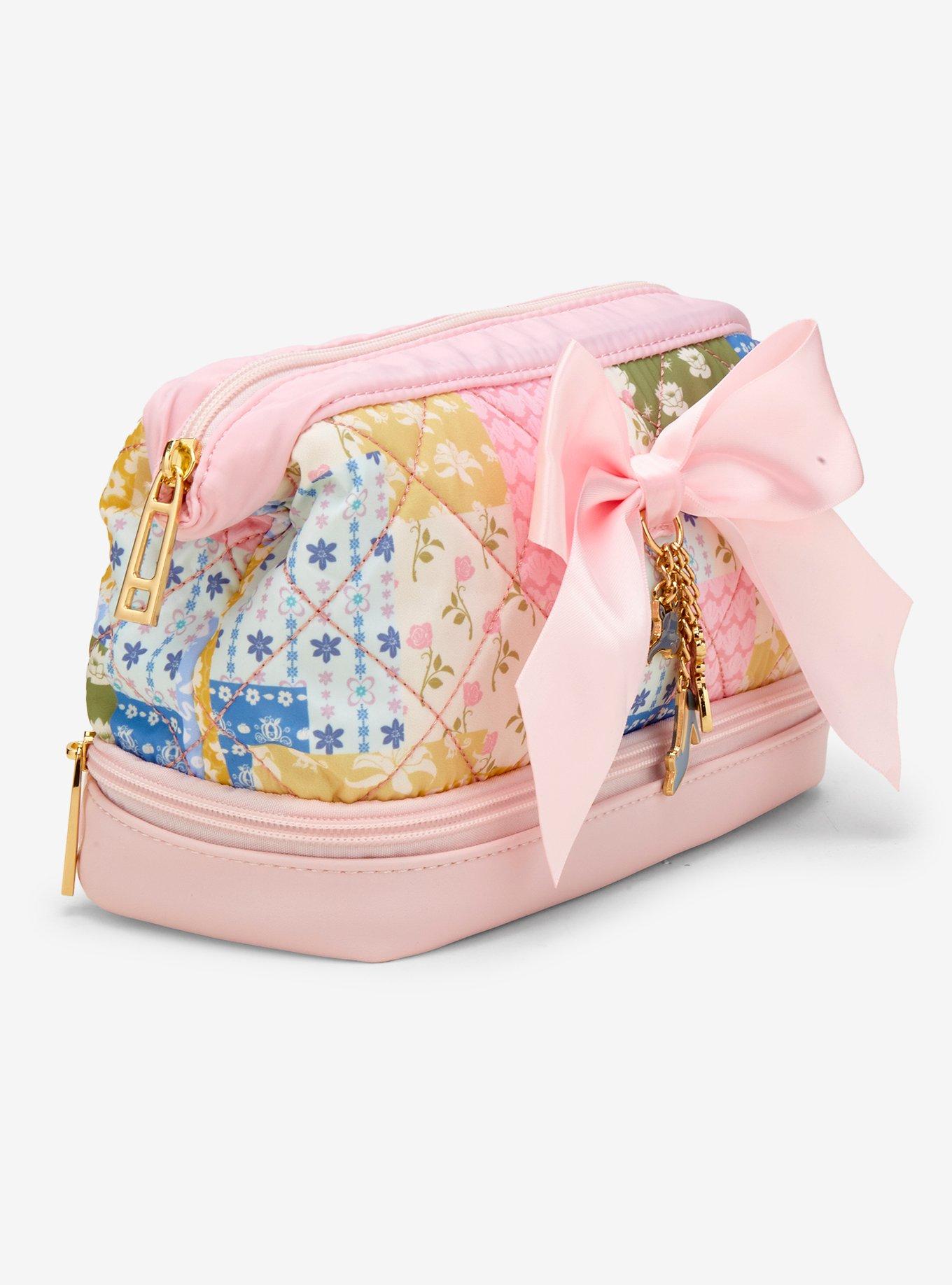 Disney Princess Icons Patchwork Quilted Cosmetic Bag - BoxLunch Exclusive, , hi-res