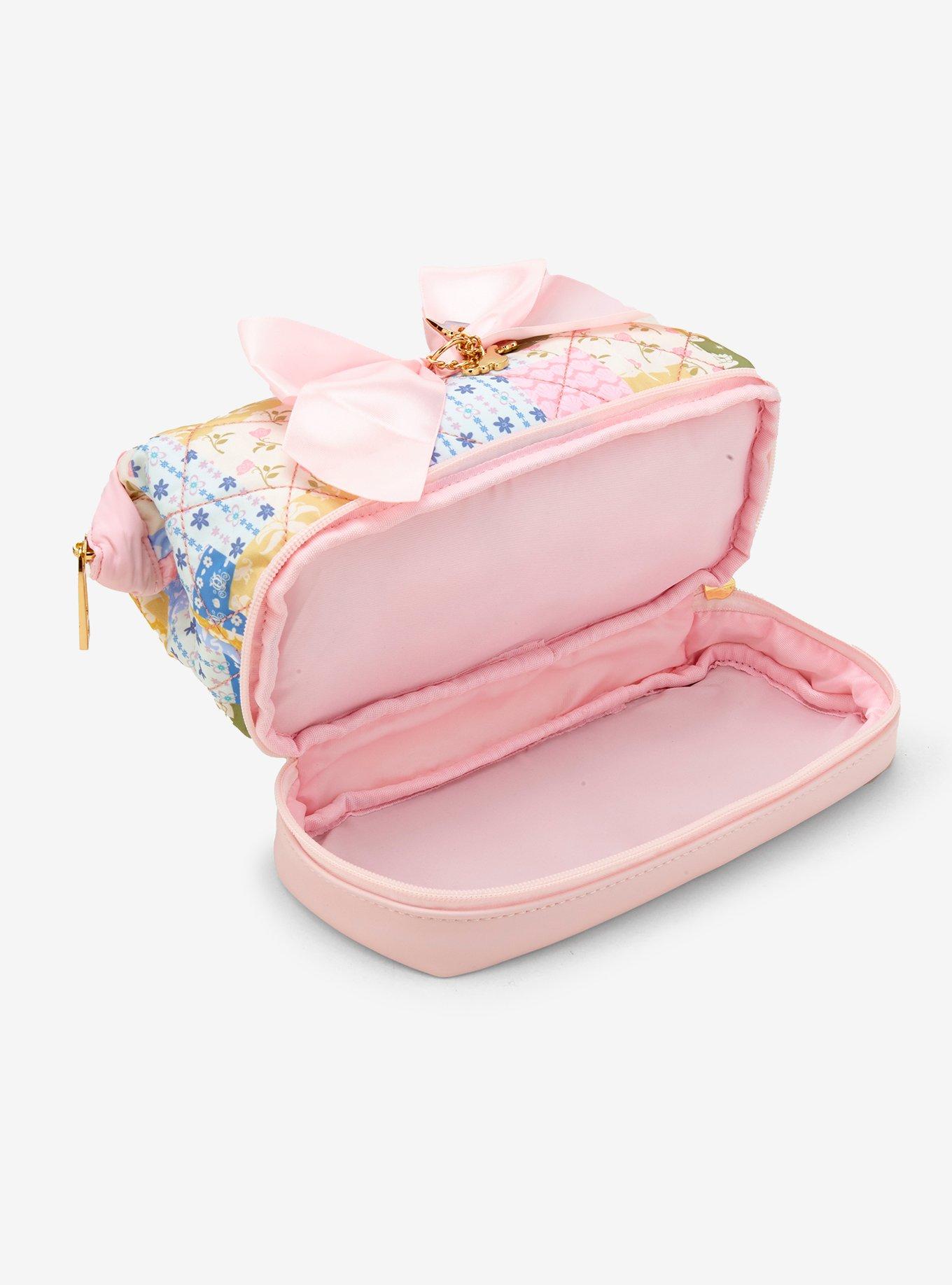 Disney Princess Icons Patchwork Quilted Cosmetic Bag - BoxLunch Exclusive, , alternate