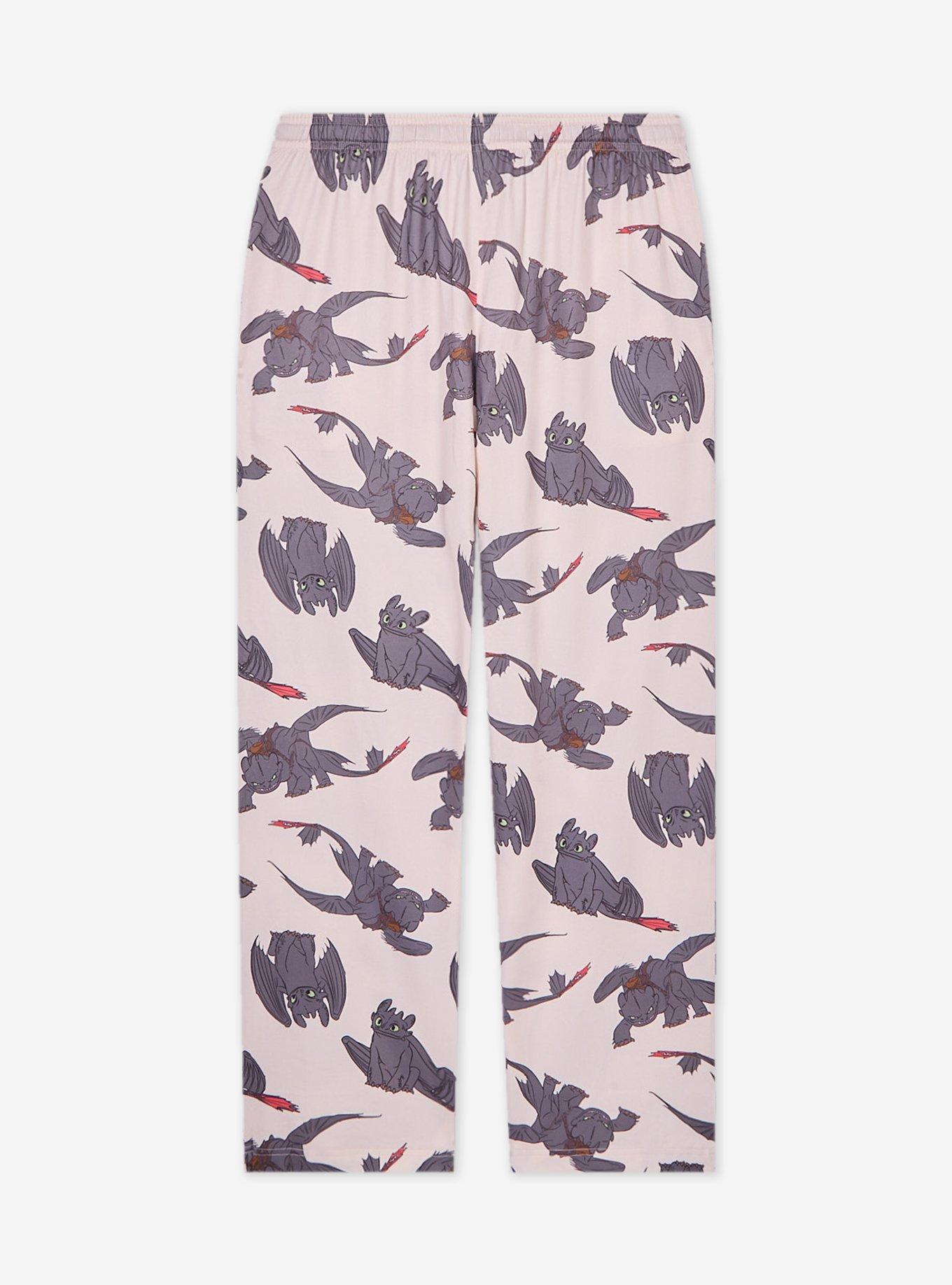 DreamWorks How to Train Your Dragon Toothless Allover Print Sleep Pants - BoxLunch Exclusive, , hi-res