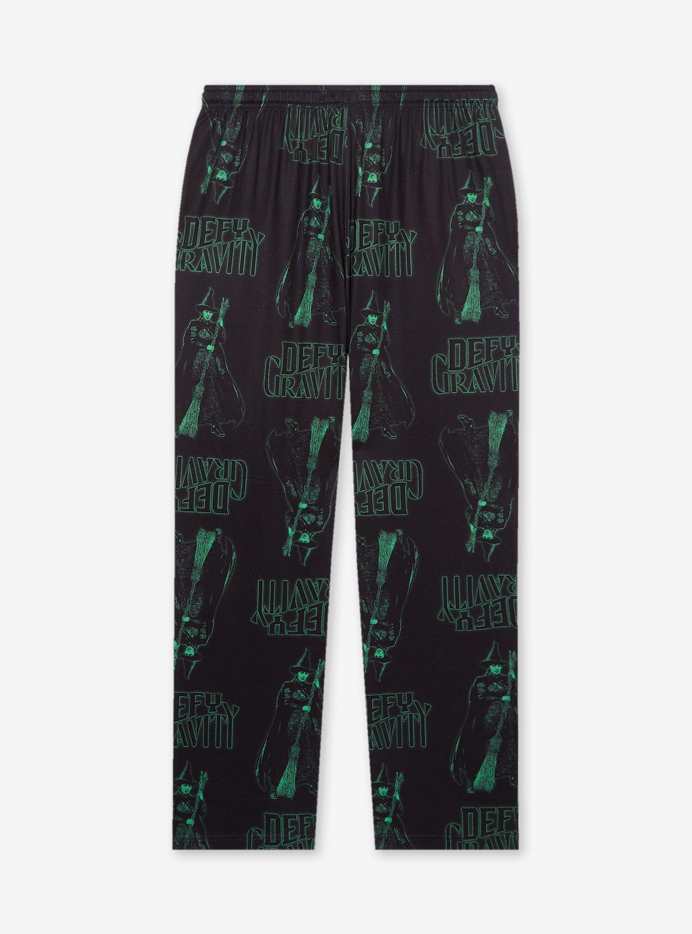 Wicked Elphaba Tonal Allover Print Plus Size Sleep Pants - BoxLunch Exclusive, , hi-res
