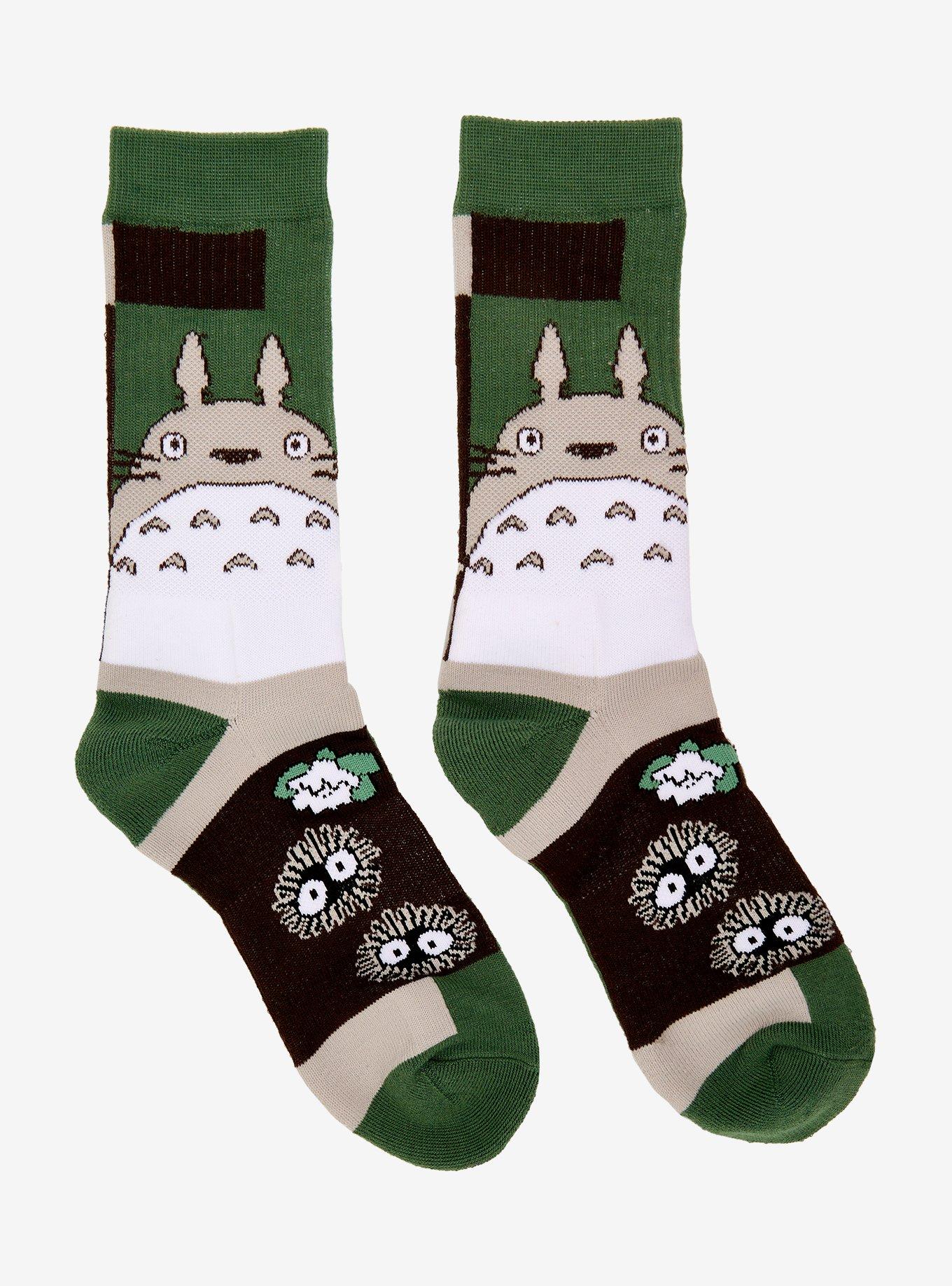 Studio Ghibli My Neighbor Totoro Colorblock Crew Socks - BoxLunch Exclusive, , hi-res