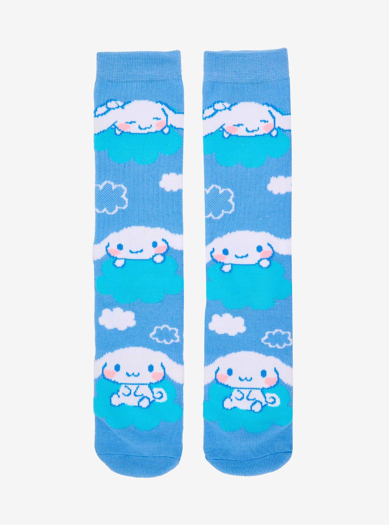 Sanrio Cinnamoroll Clouds Allover Print Crew Socks