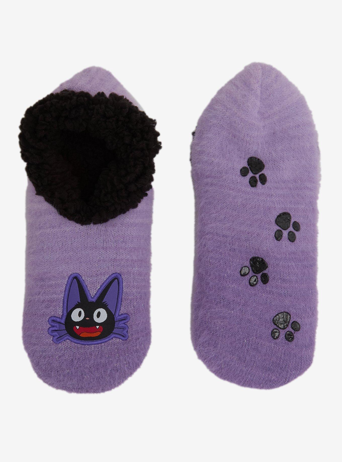 Studio Ghibli® Kiki's Delivery Service Jiji Slipper Socks — BoxLunch Exclusive, , hi-res