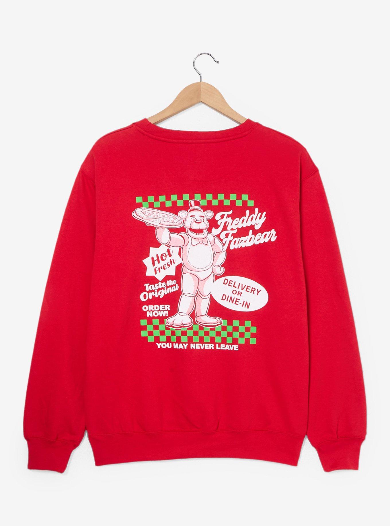 Five Nights at Freddy's Freddy Fazbear Pizza Logo Crewneck - BoxLunch Exclusive, , hi-res