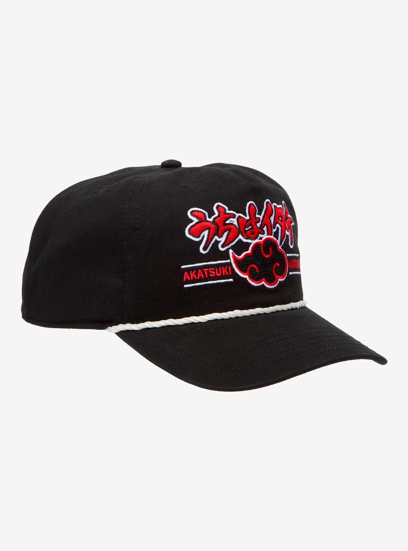 Naruto Shippuden Akatsuki Lettered Ball Cap — BoxLunch Exclusive, , hi-res