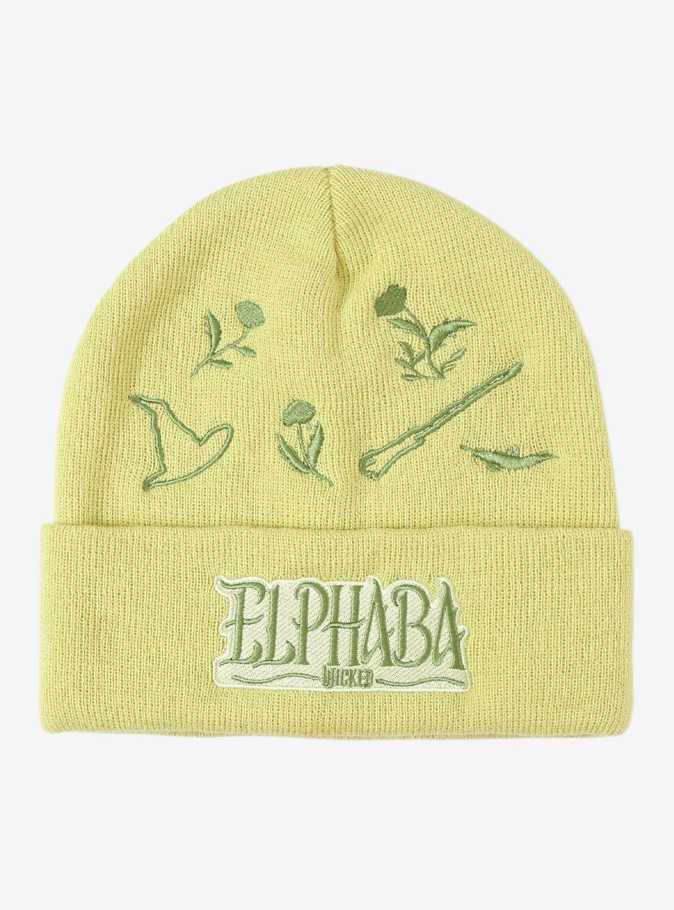 Wicked Elphaba Icons Embroidered Beanie — BoxLunch Exclusive, , hi-res