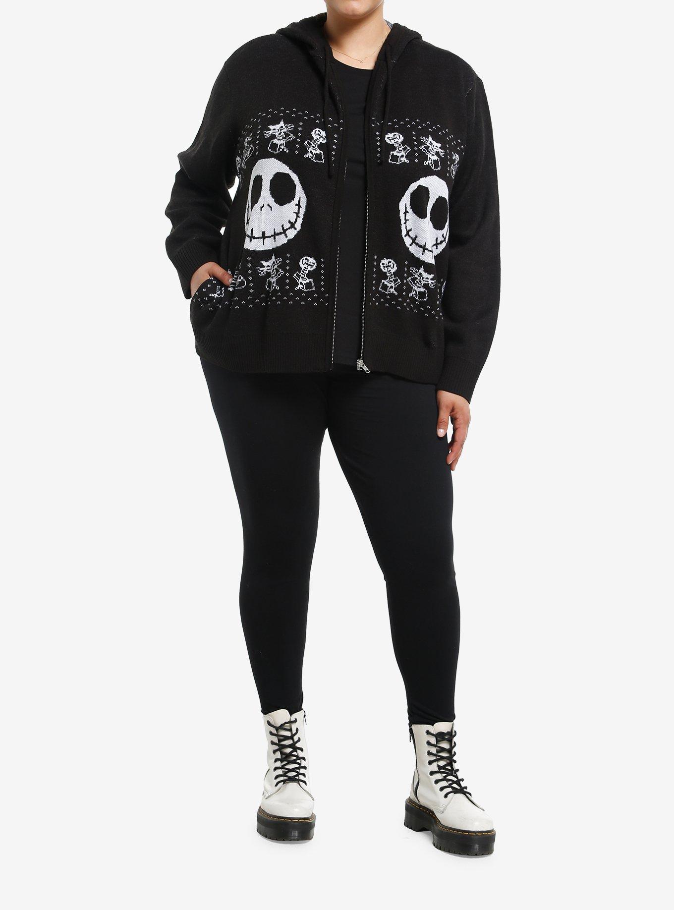 Her Universe The Nightmare Before Christmas Jack Fair Isle Hoodie Plus Size, , hi-res