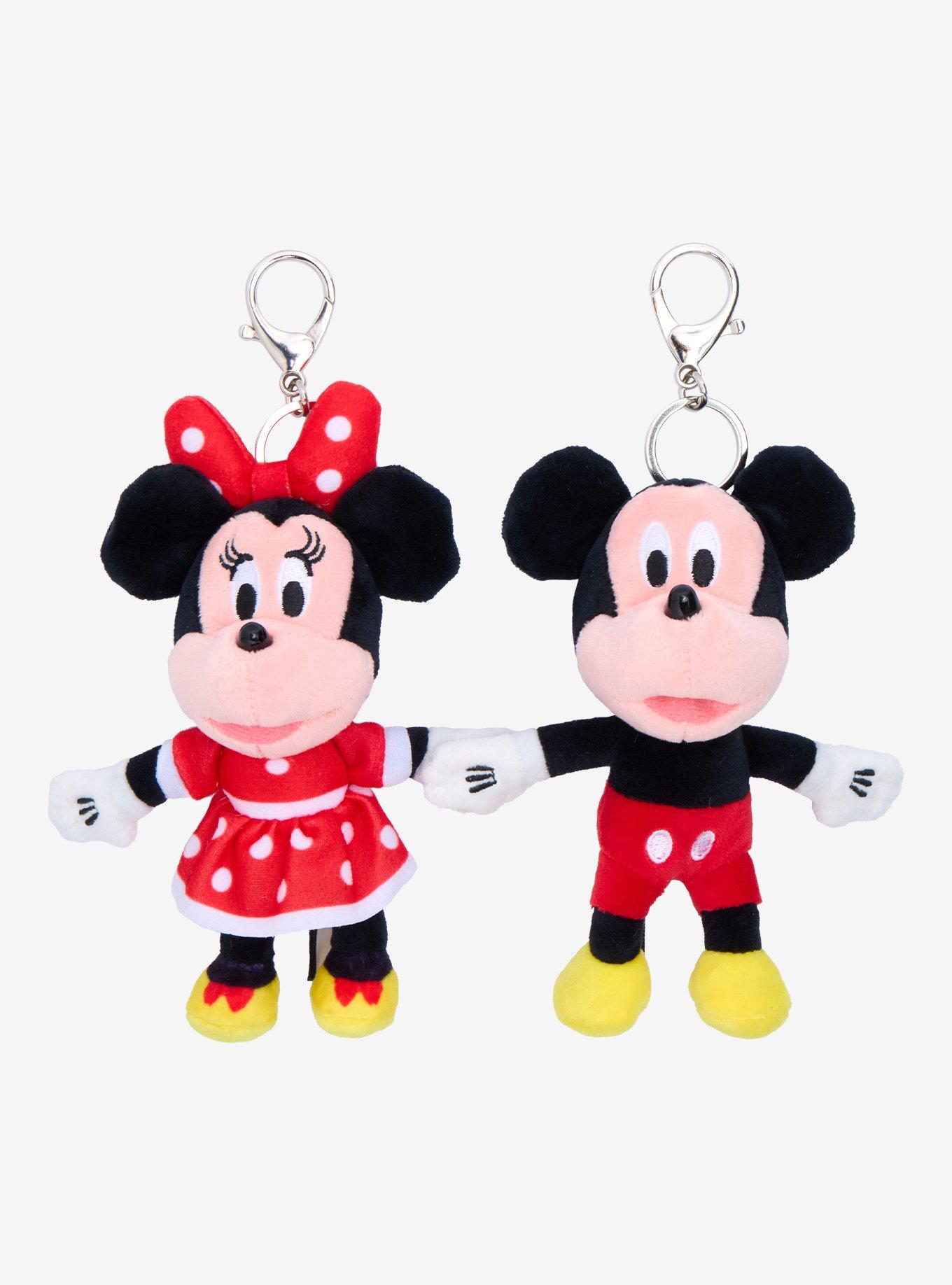 Disney Mickey & Minnie Plush Keychain Set, , hi-res