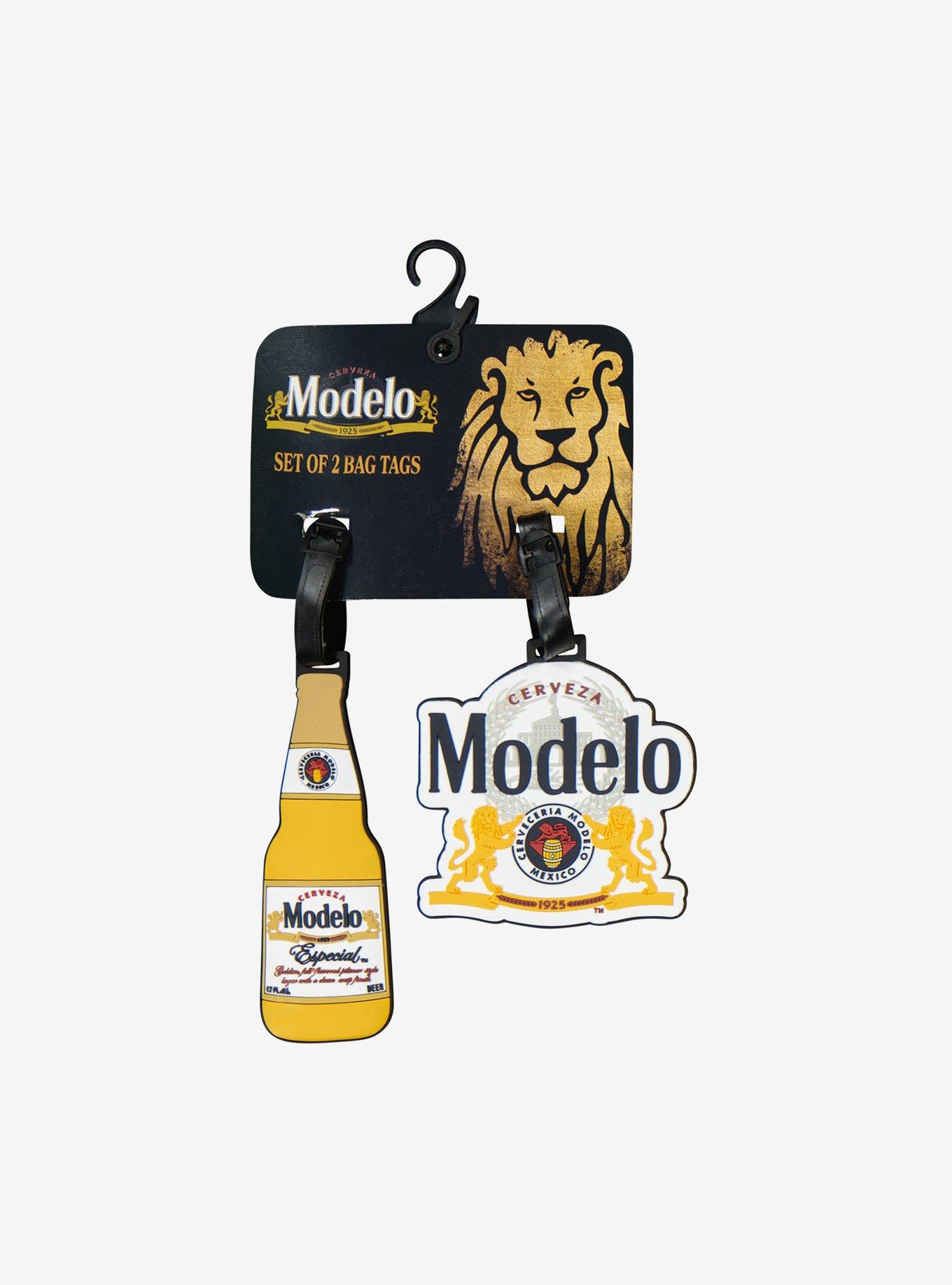 Modelo Bottle & Logo Badge 2-Piece Luggage Tag Set, , alternate