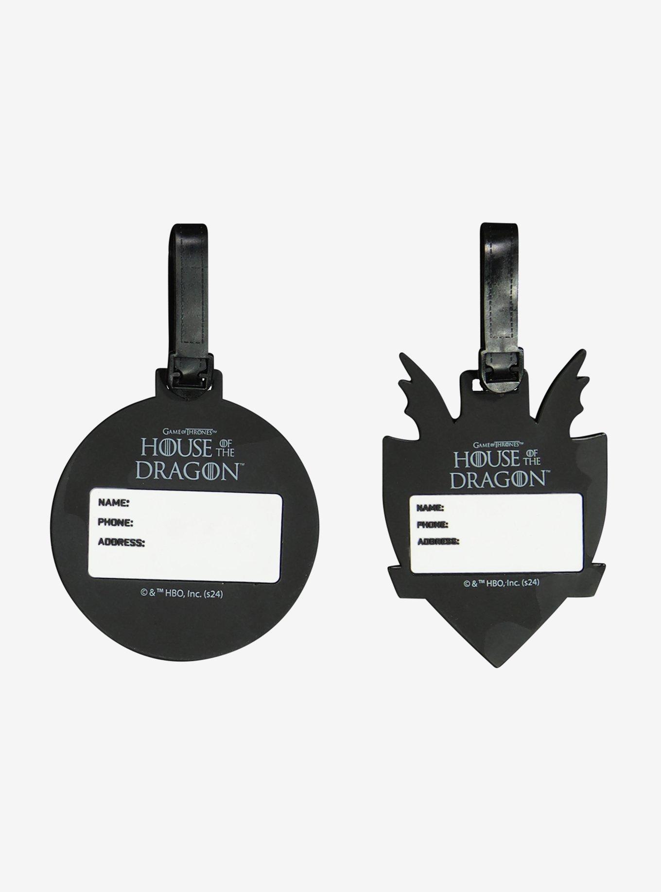 House of the Dragon 2-Piece Luggage Tag Set, , hi-res