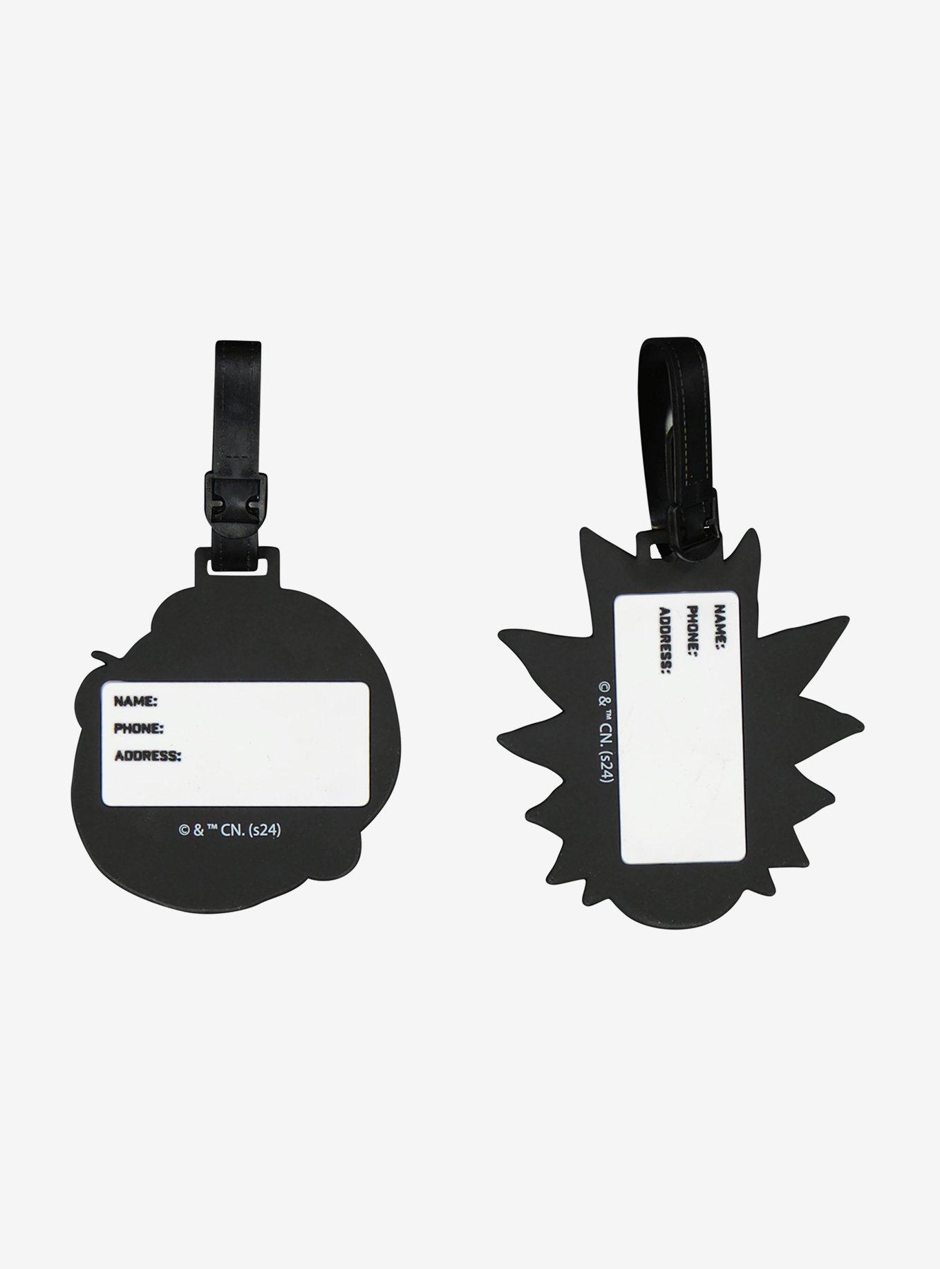 Rick and Morty Heads 2-Piece Luggage Tag Set, , hi-res
