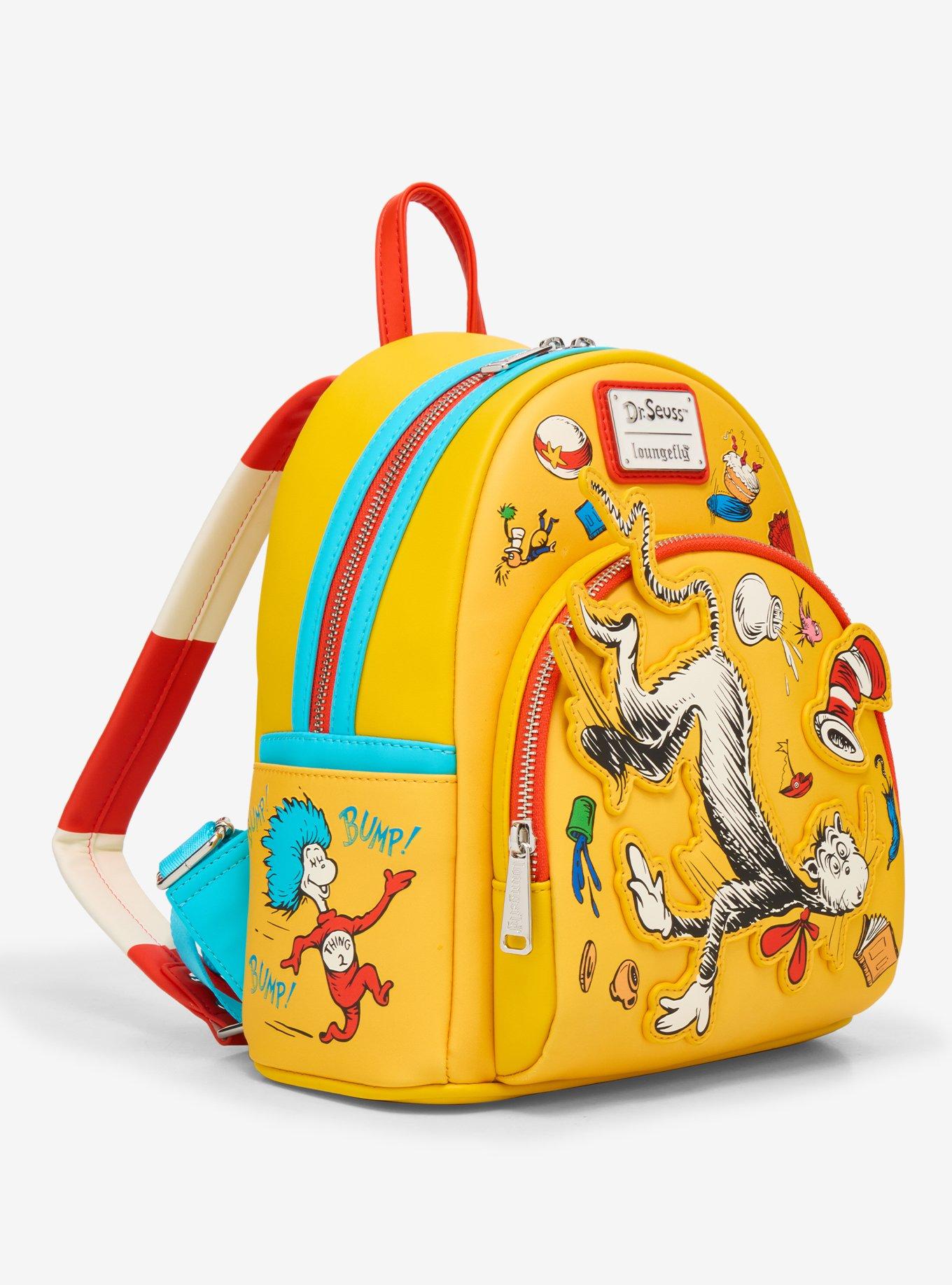 Loungefly Dr. Seuss The Cat In The Hat Falling Icons Mini Backpack - BoxLunch Exclusive, , hi-res