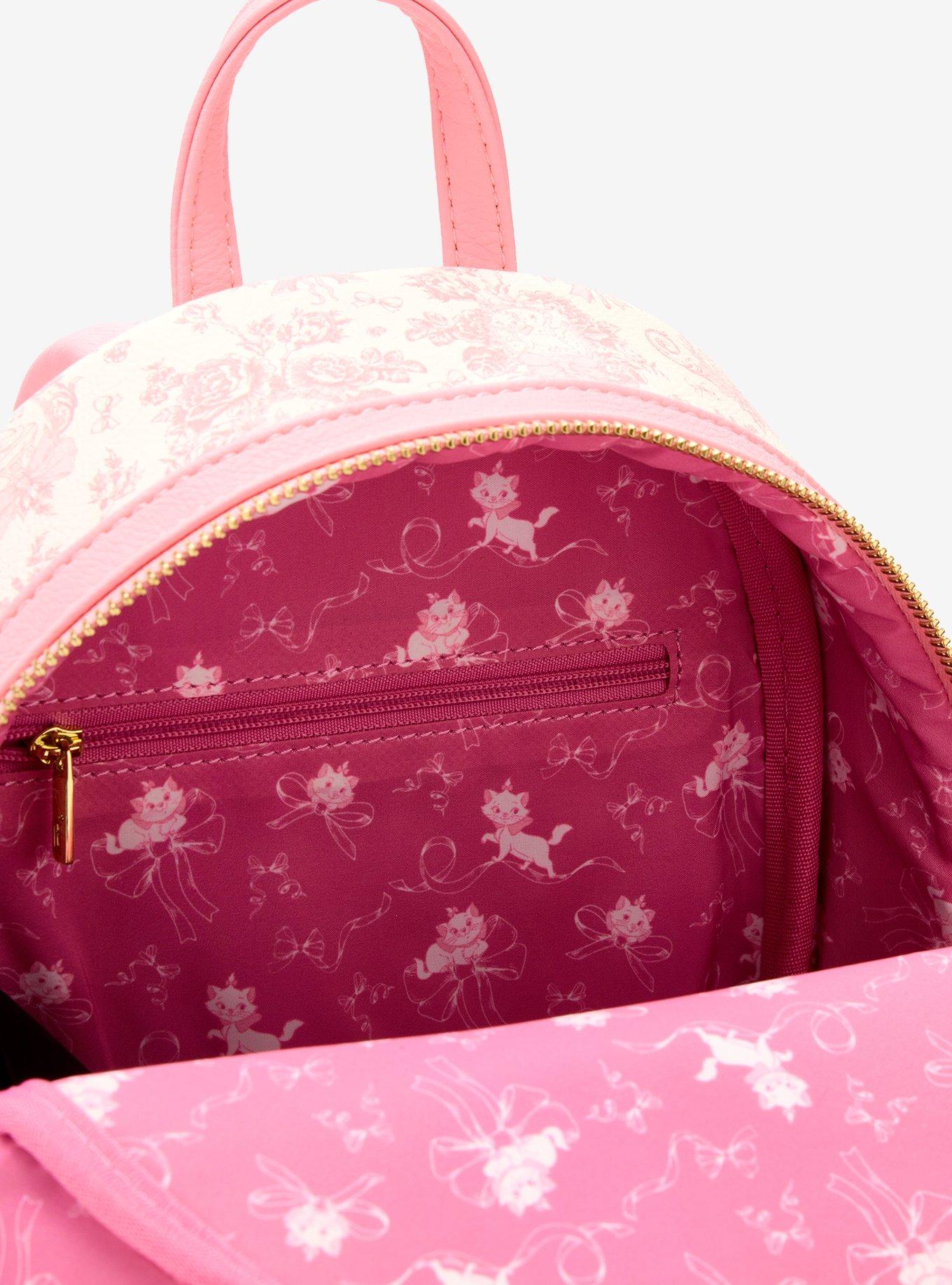 Loungefly Disney The Aristocats Marie Toile Print Mini Backpack - BoxLunch Exclusive, , alternate